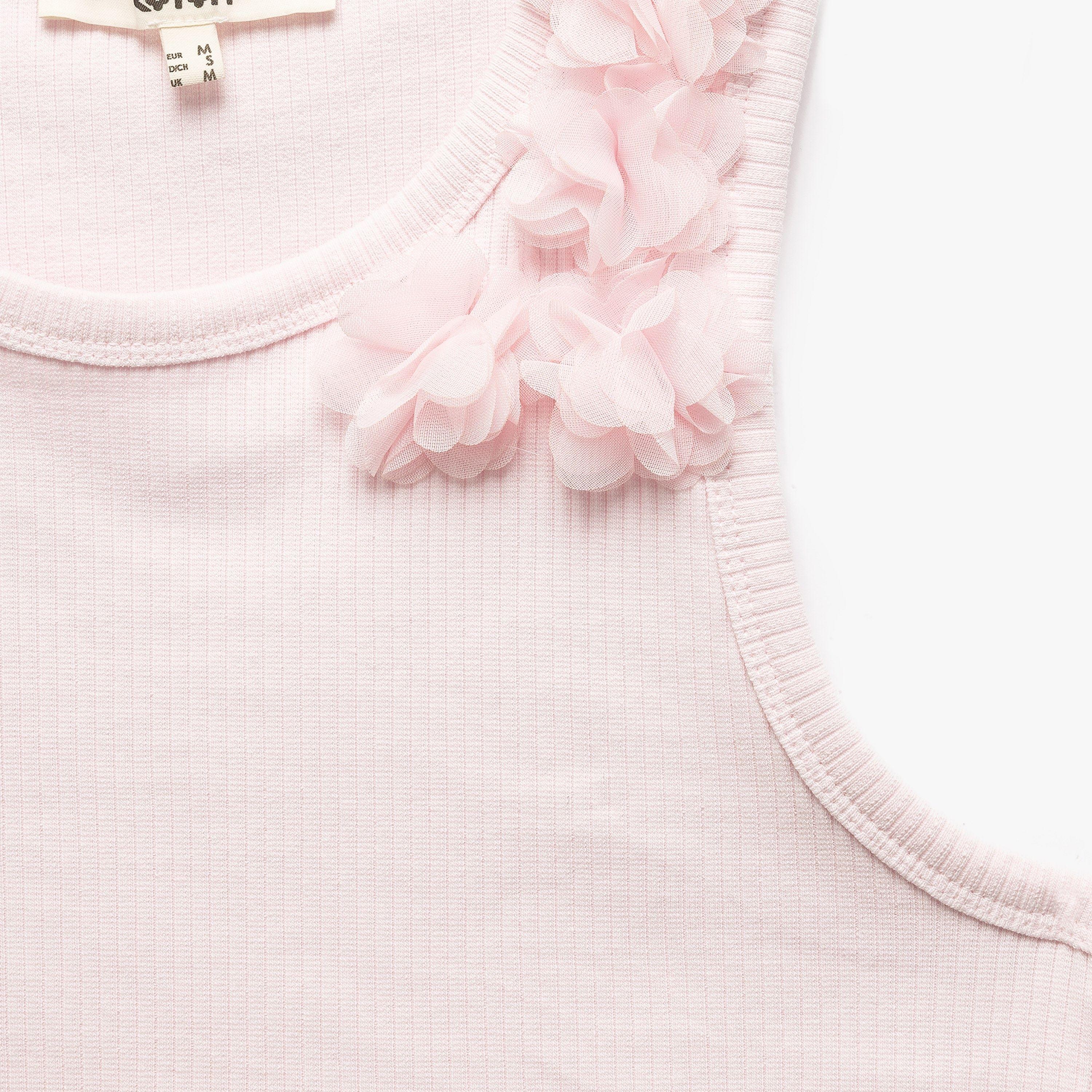 قميص نسائي بدون أكمام برقبة دائرية بلون كوتون الوردي بدون أكمام-women-clothing-shirtsandblouses-blouses-image-5