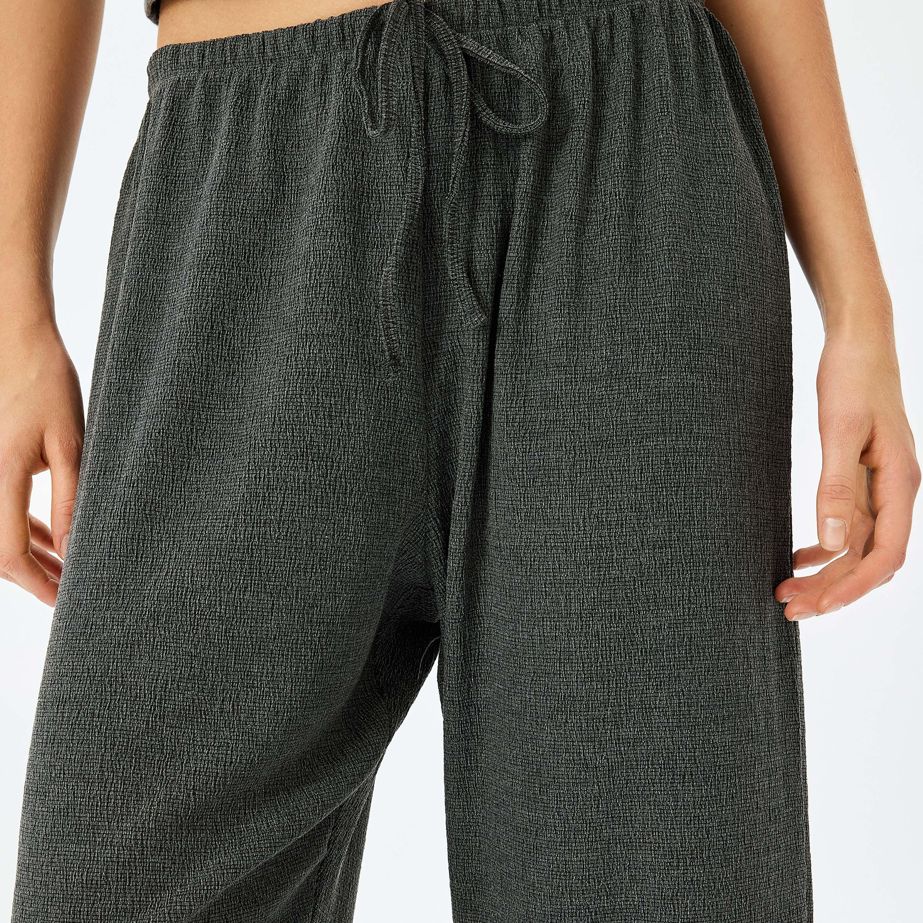 Koton Grey Plain Drawstring Women's Sweatpants-women-clothing-bottoms-joggers-image-4
