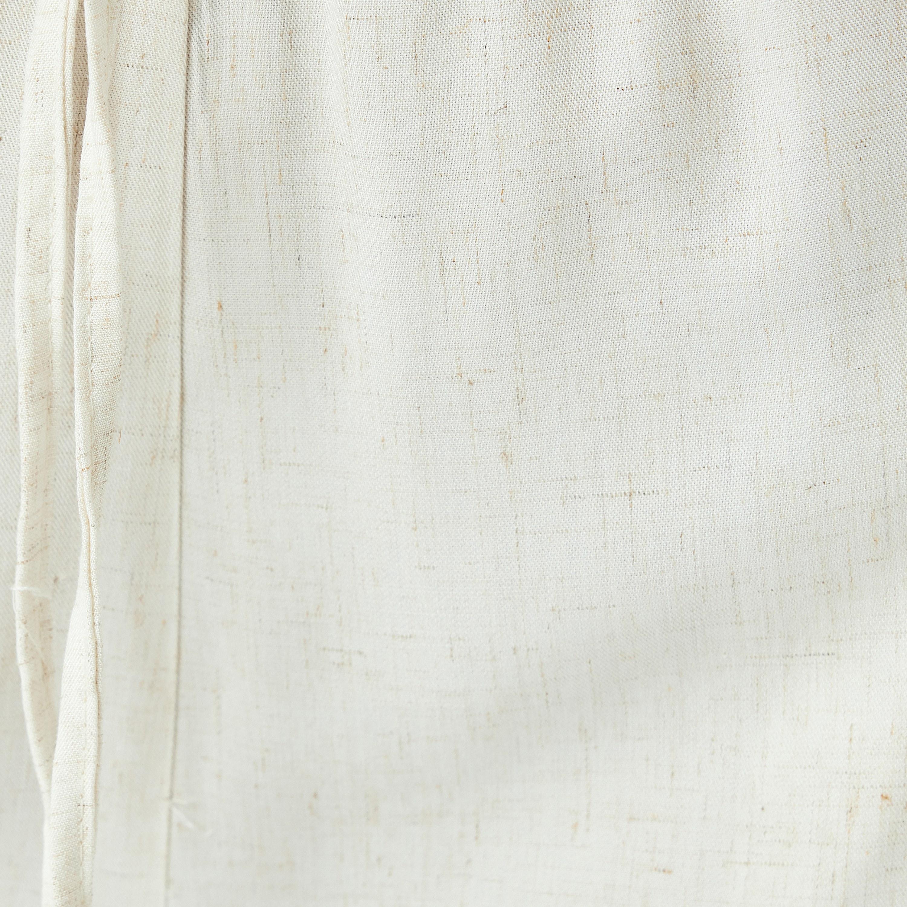 Koton White Plain Drawstring Women's Trousers-women-clothing-bottoms-trousers-image-5
