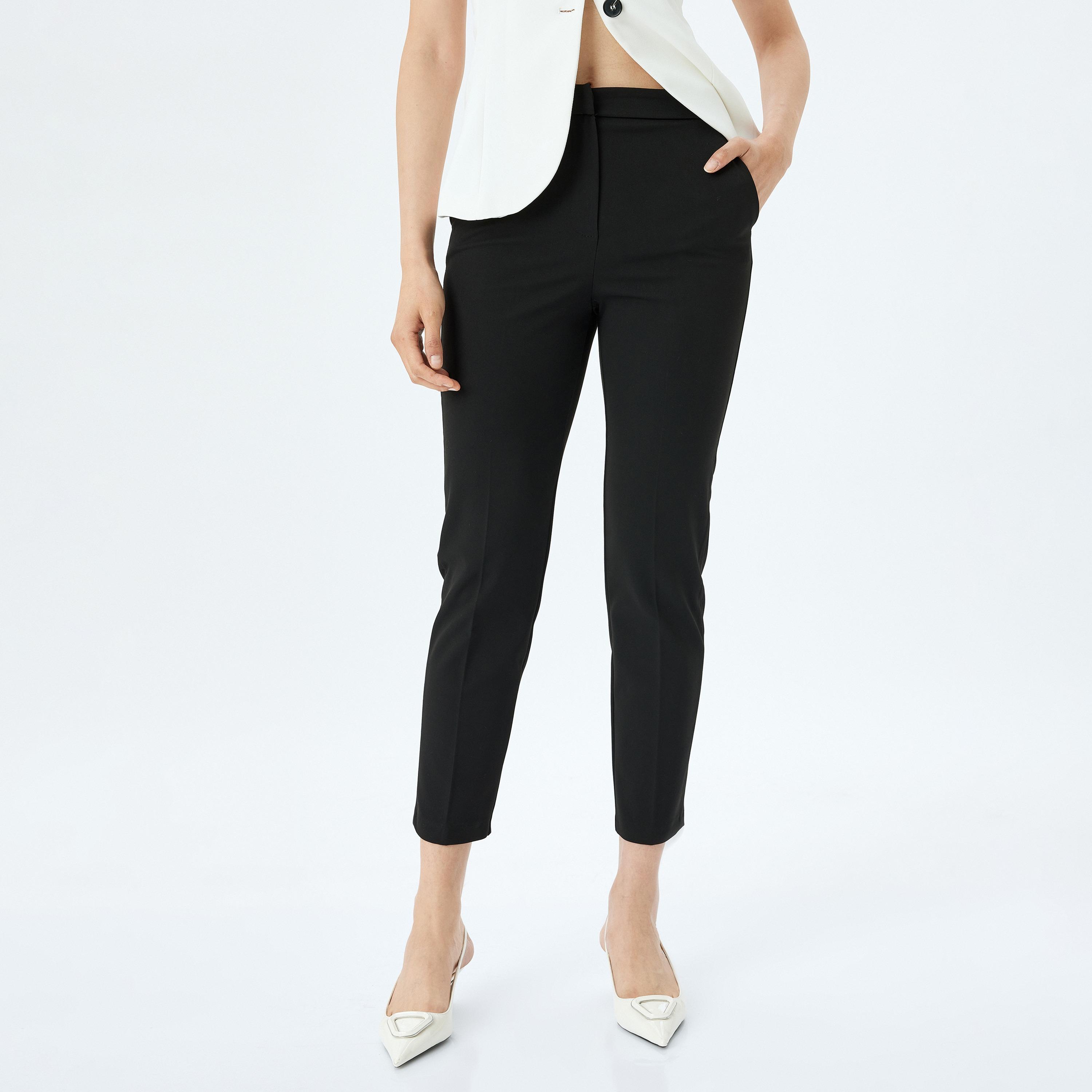 سراويل نسائية بإغلاق كوتون بلاك هوك-women-clothing-bottoms-trousers-image-1