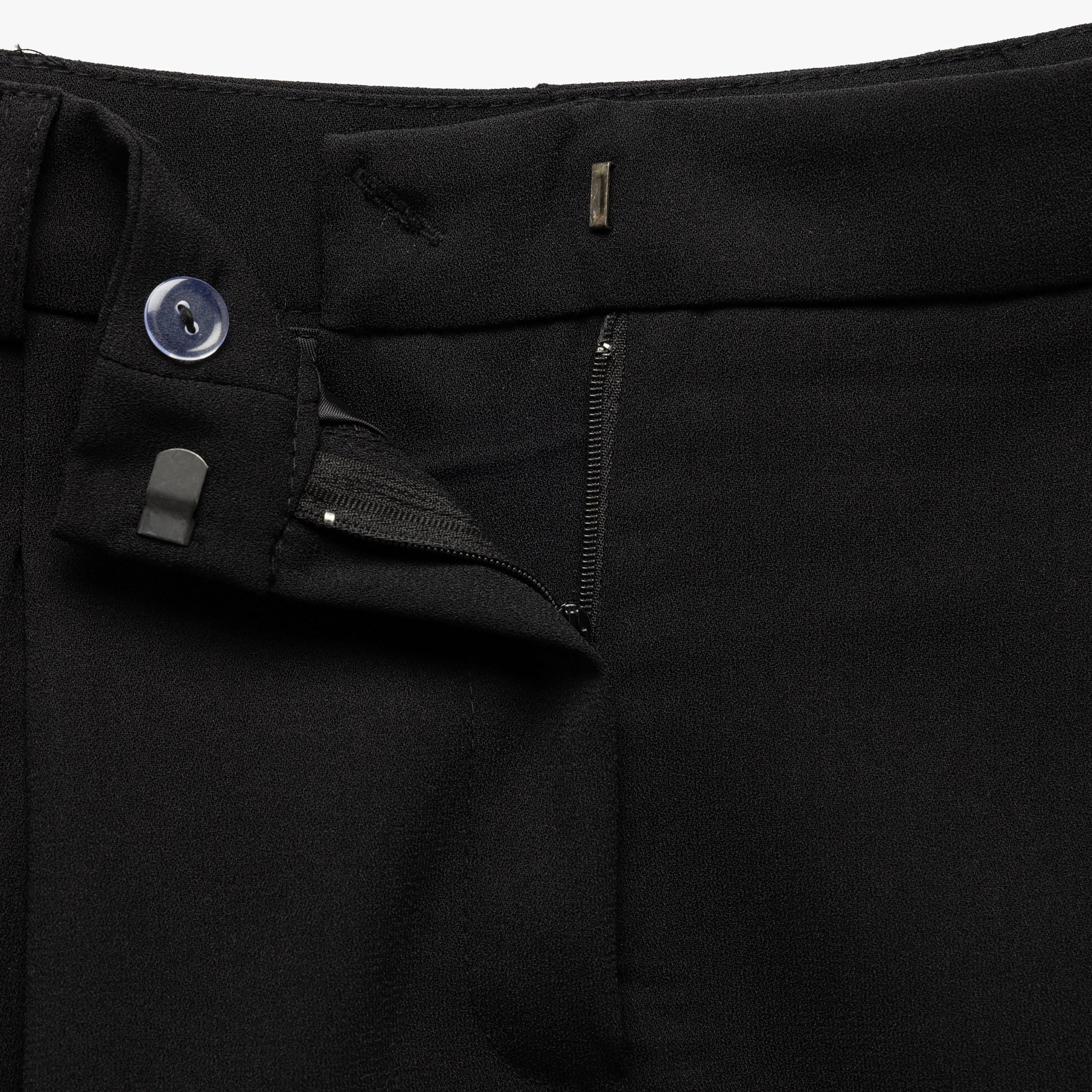 Koton Black Side Tape Hook Closure Women's Trousers-women-clothing-bottoms-trousers-image-4