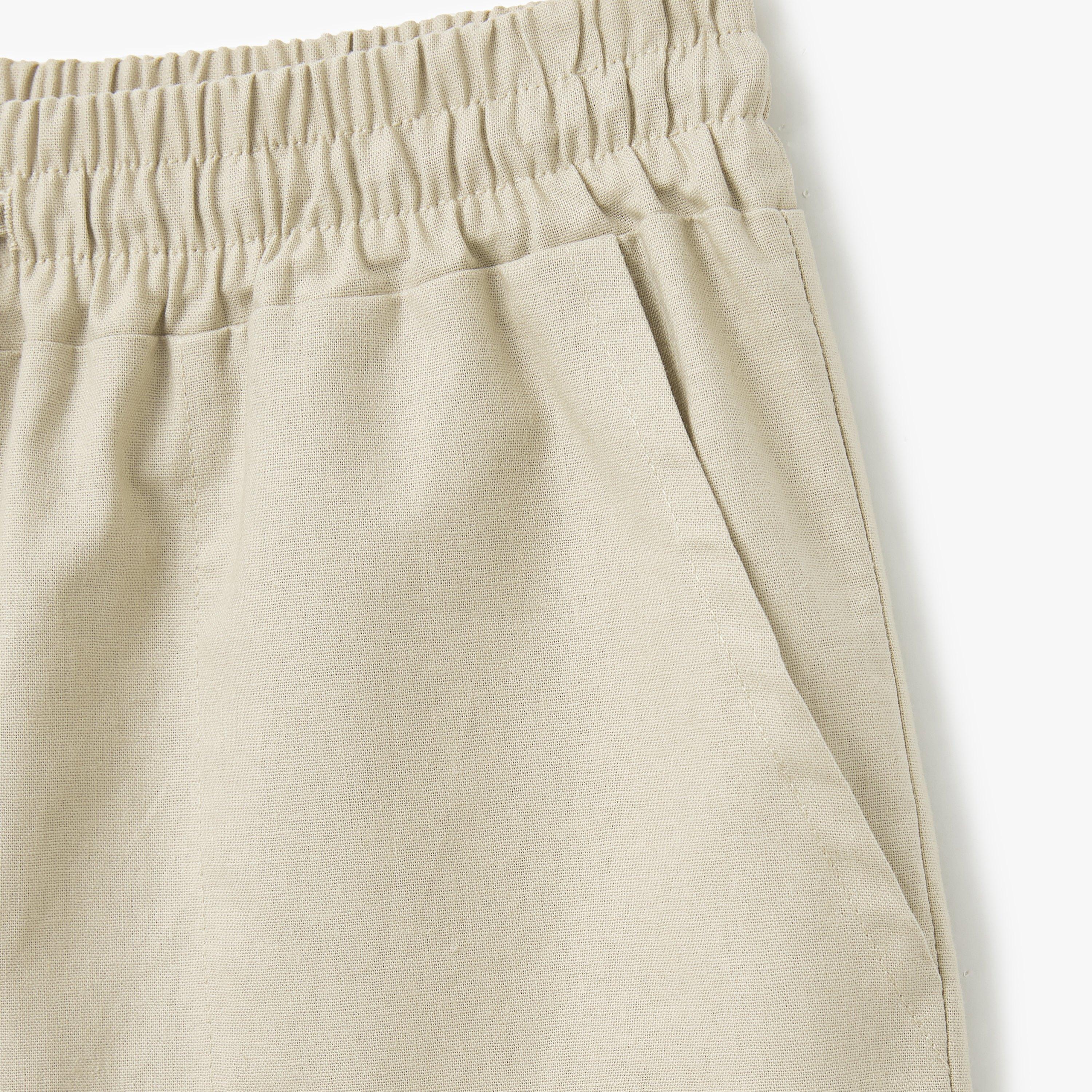 Koton Beige Plain Drawstring Women's Trousers-women-clothing-bottoms-trousers-image-3