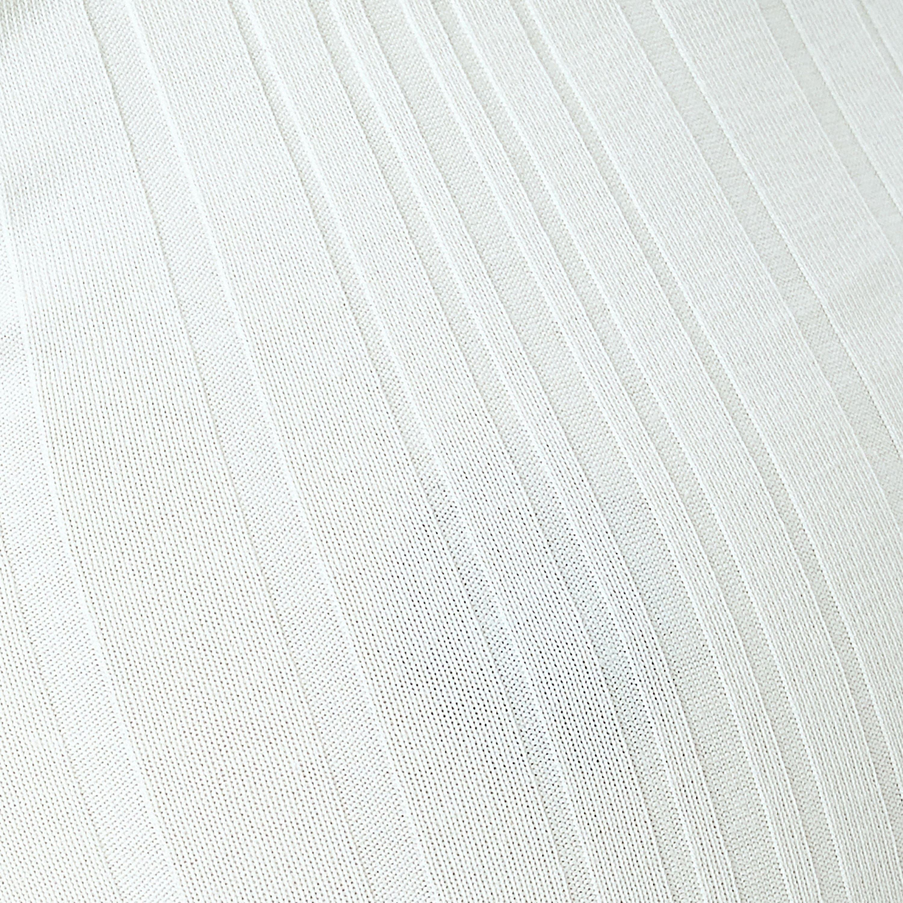 Koton White Ribbed High Neck Short Sleeves Women's Top-women-clothing-shirtsandblouses-blouses-image-5