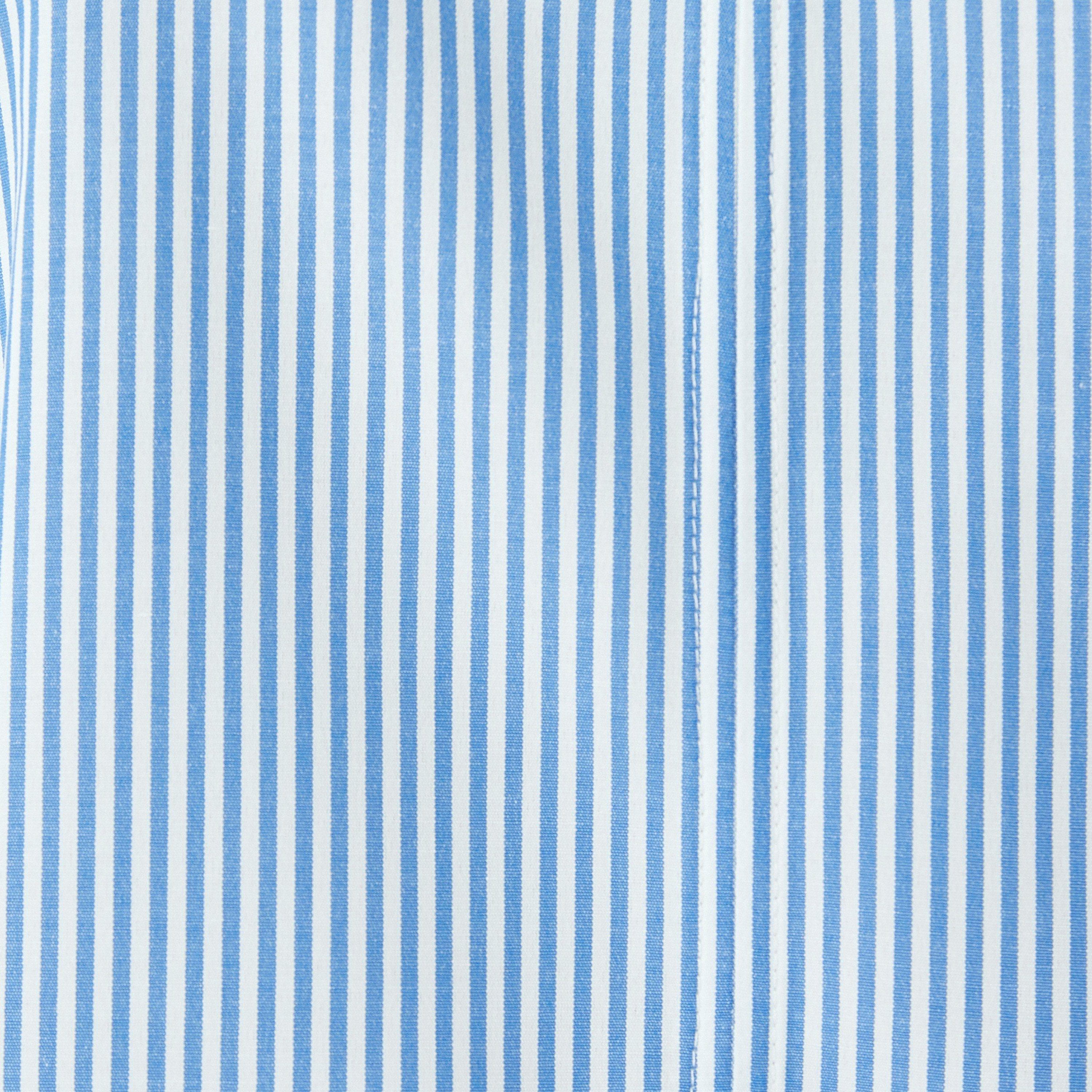 Koton Blue Striped Ruffle Neck Cap Sleeves Women's Top-women-clothing-shirtsandblouses-blouses-image-5