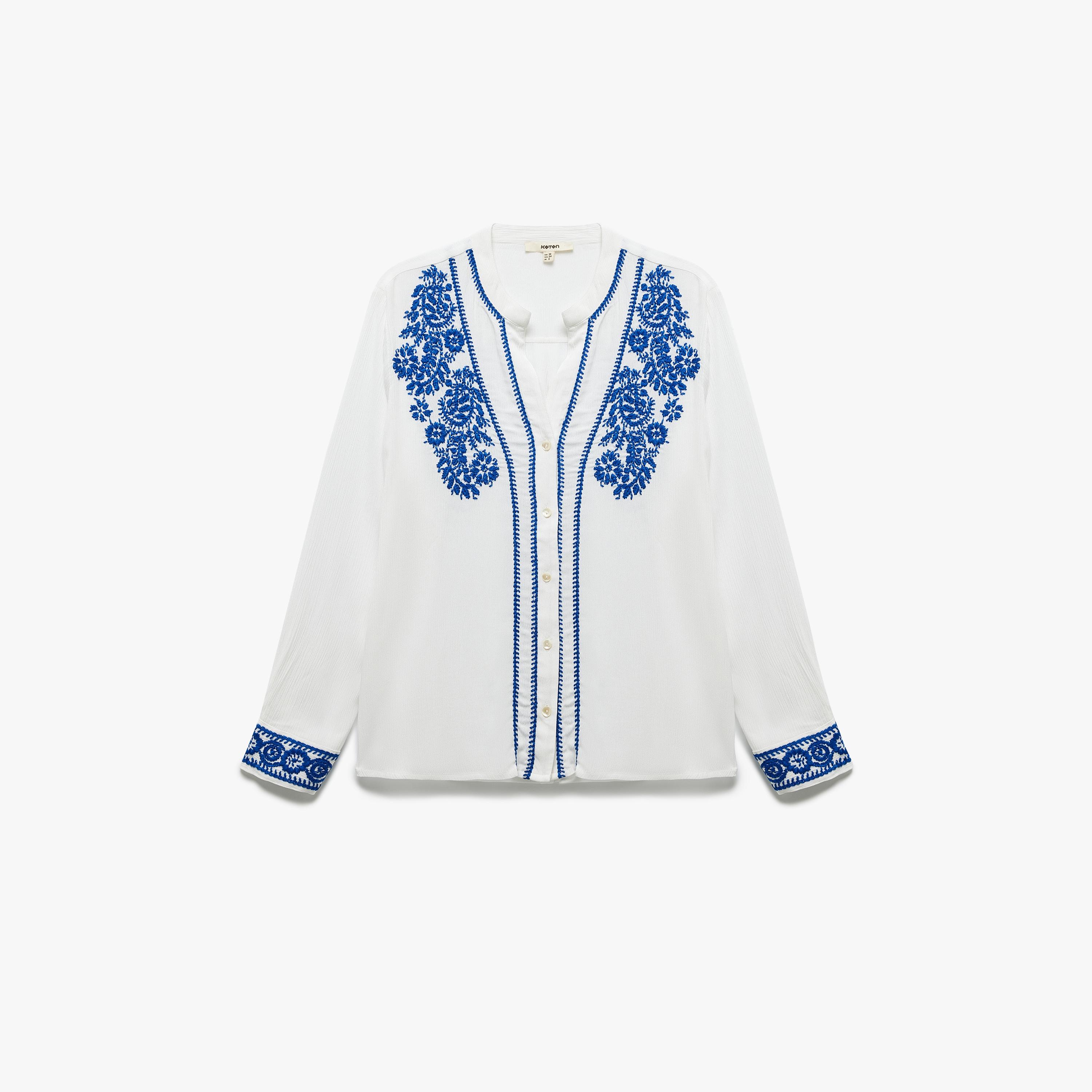 KOTON White Embroidered Women's Top-women-clothing-shirtsandblouses-blouses-image-3