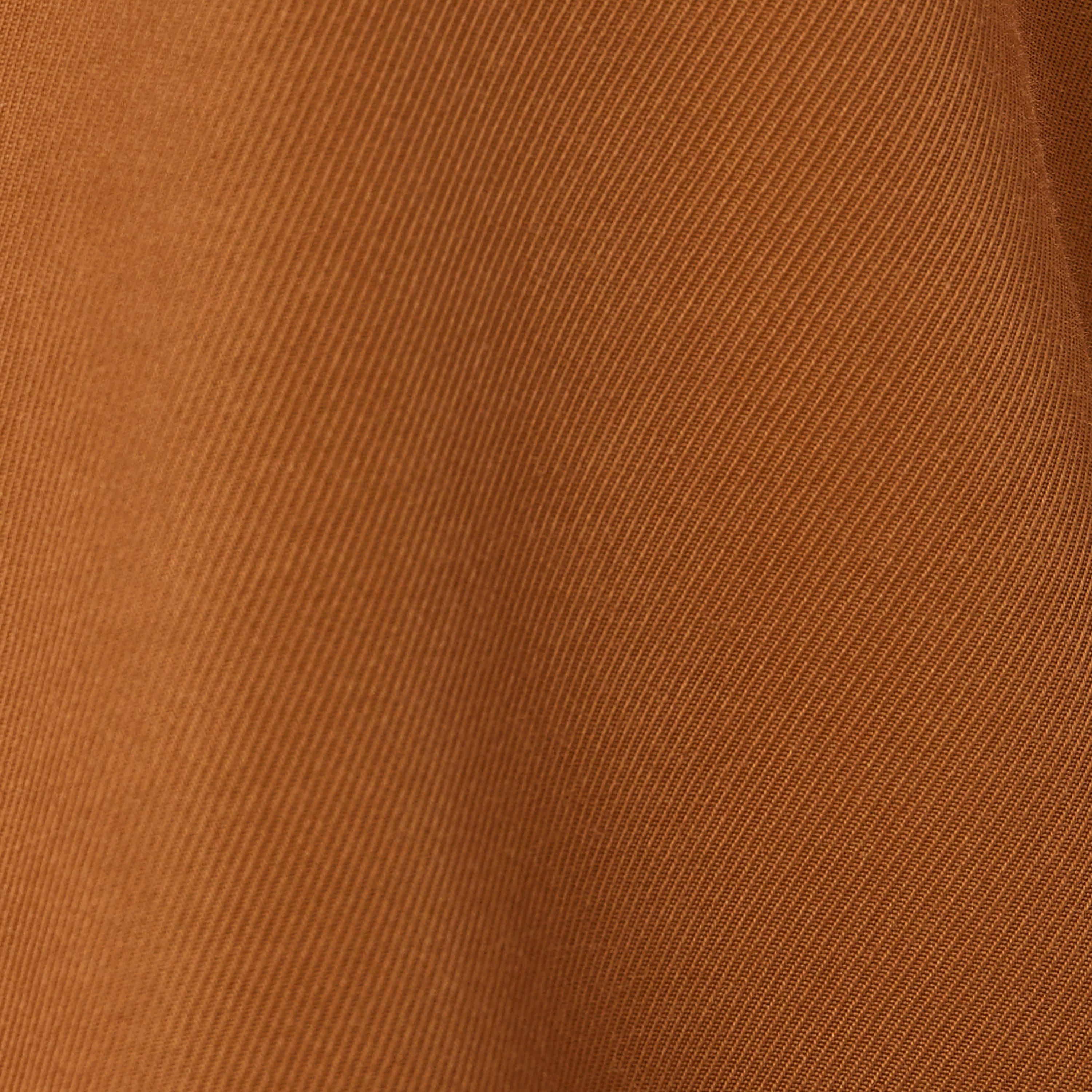 Koton Brown Plain Spread Collar Short Sleeves Women's Shirt-women-clothing-shirtsandblouses-shirts-image-5