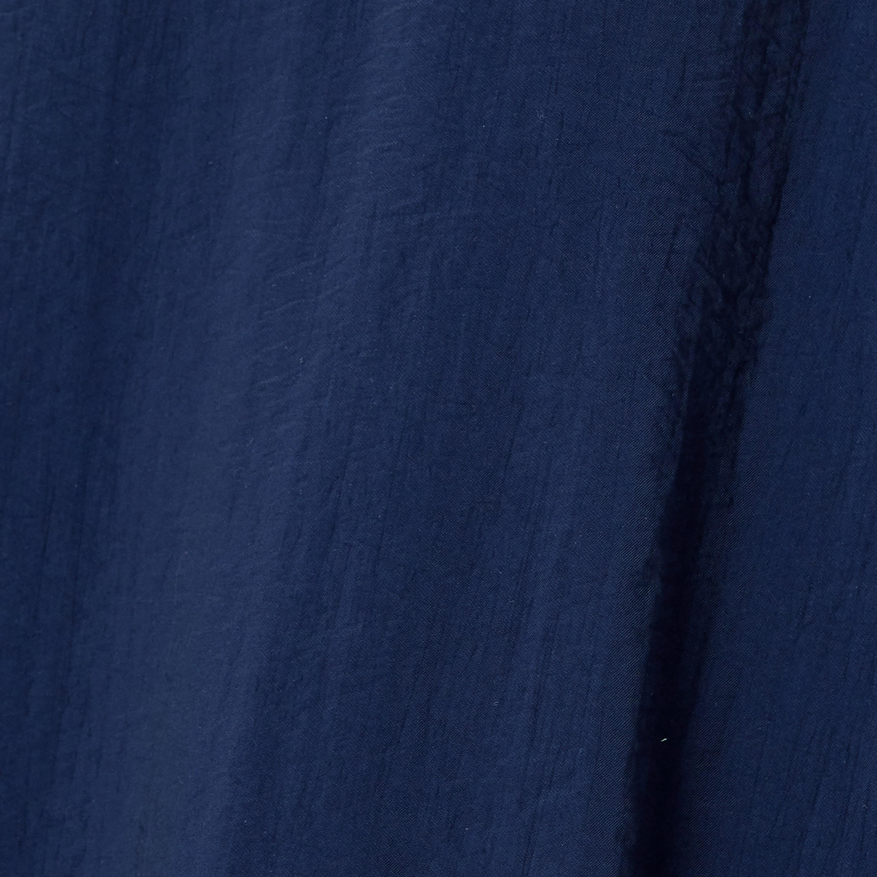 Koton Dark Blue Plain Concealed Zip Women's Midi Skirt-women-clothing-bottoms-skirts-image-5