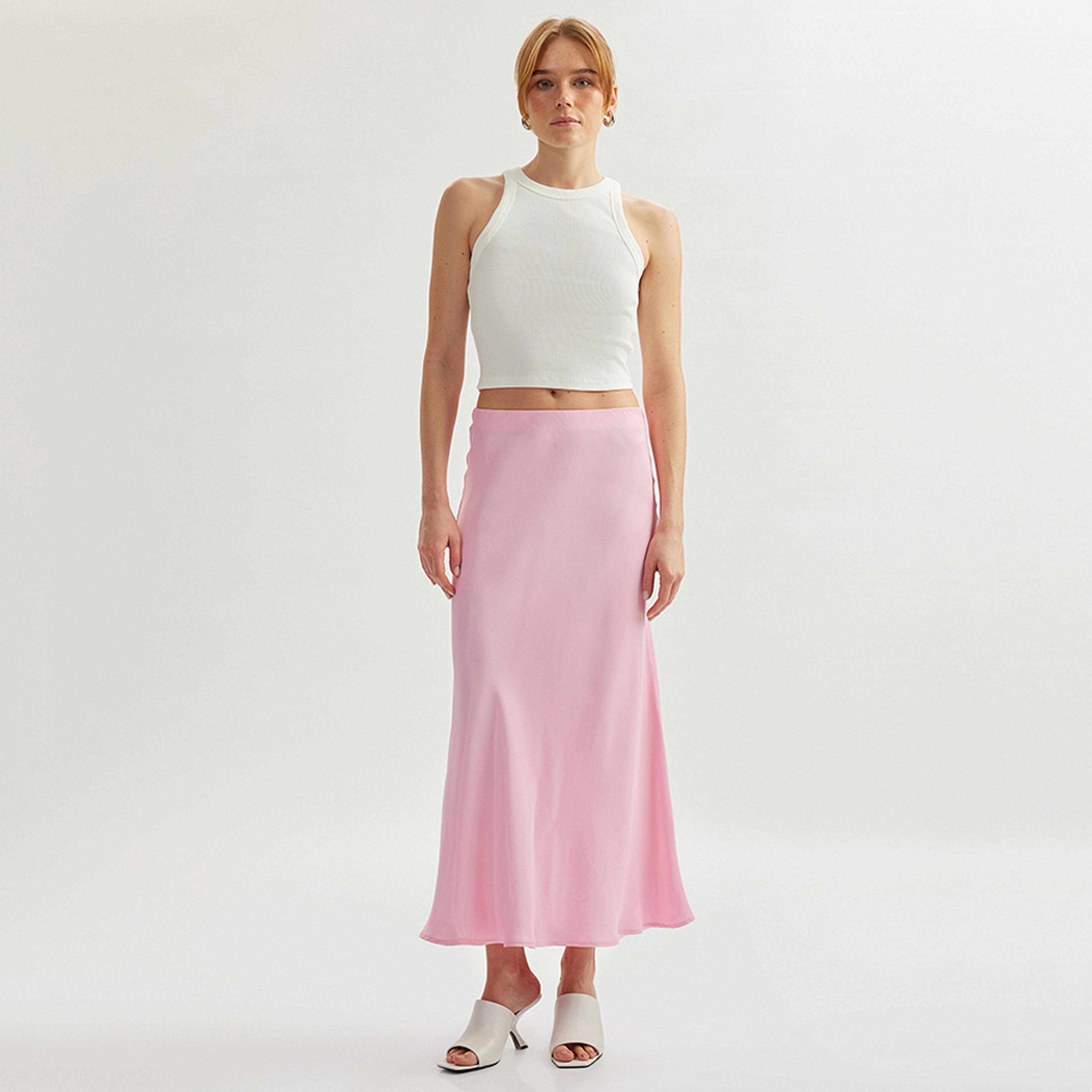 KOTON A-Line Women's Zipped Midi Skirt-women-clothing-bottoms-skirts-image-2