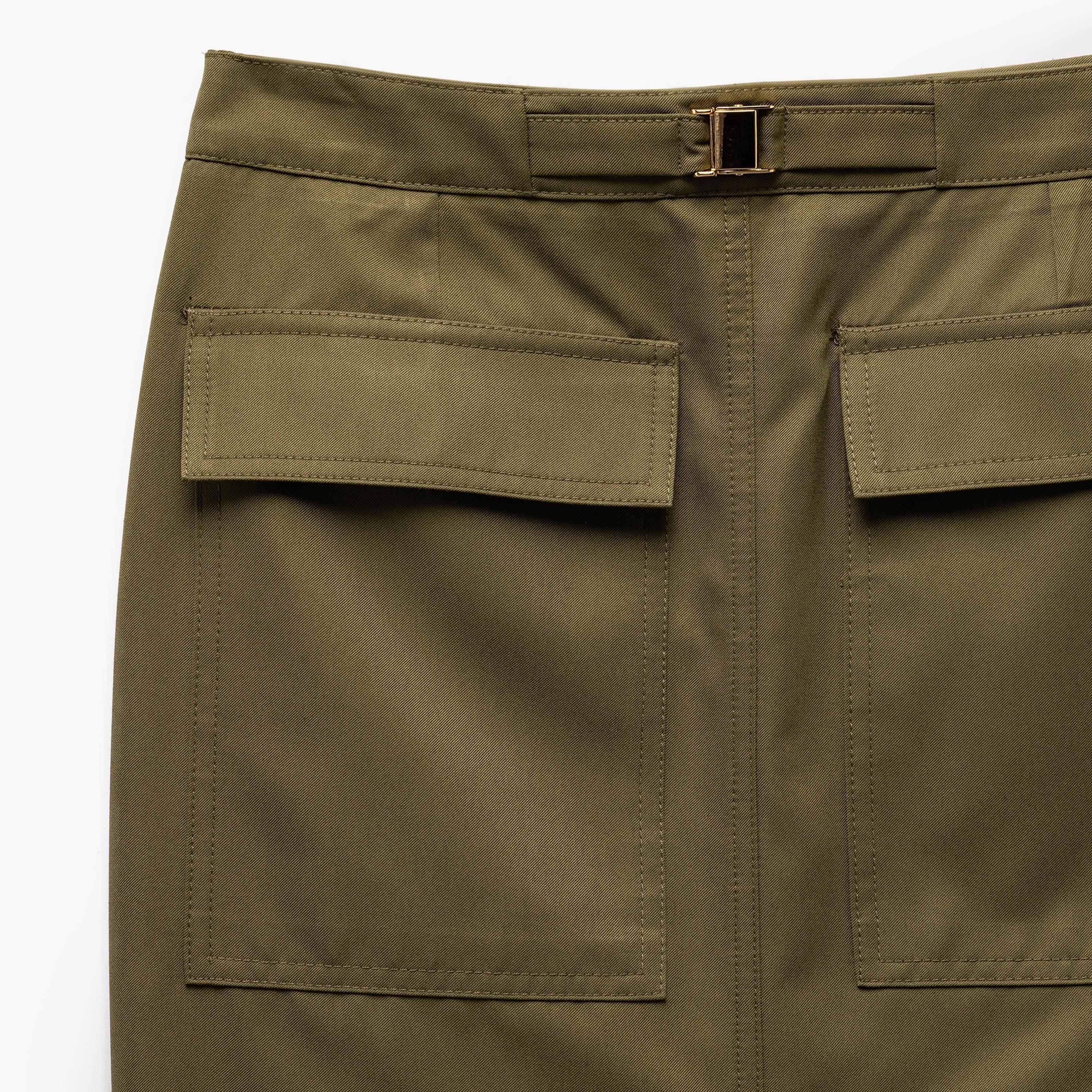 KOTON Utility Slit Women's Midi Skirt-women-clothing-bottoms-skirts-image-5