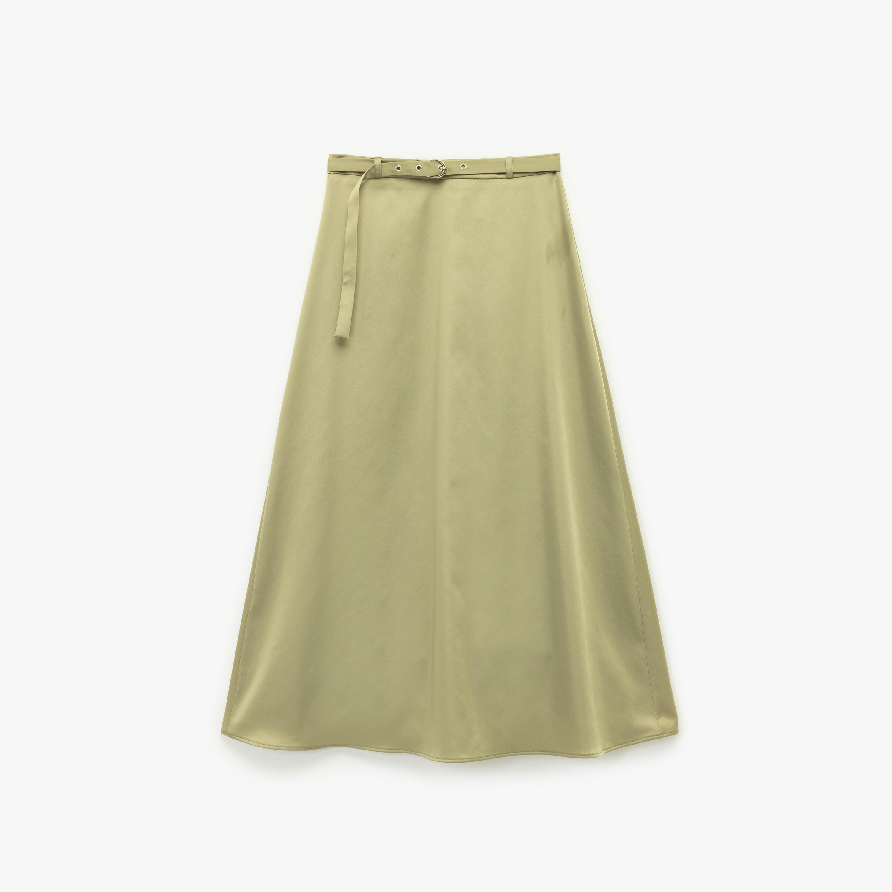 KOTON Green Flared Women's Skirt-women-clothing-bottoms-skirts-image-4