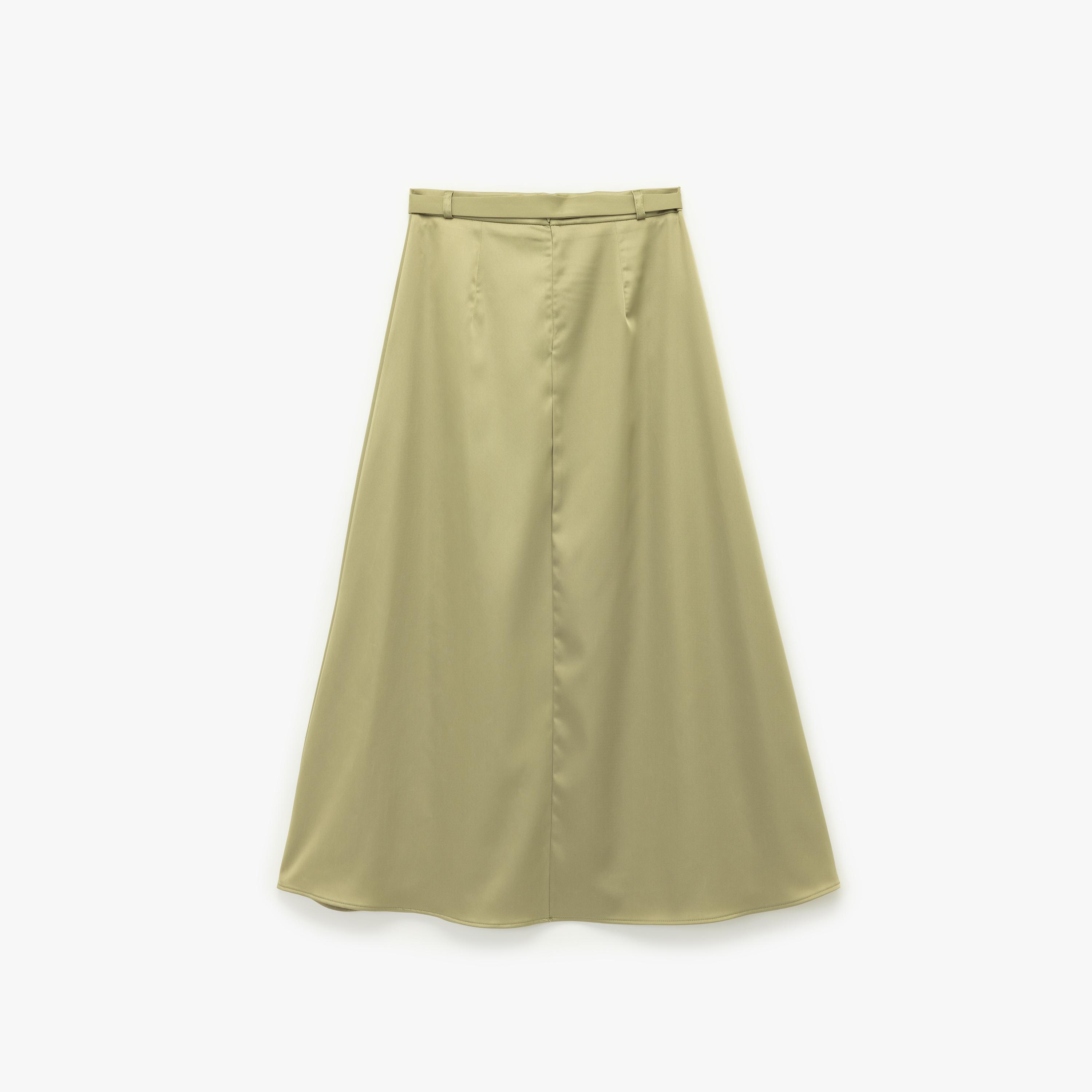 KOTON Green Flared Women's Skirt-women-clothing-bottoms-skirts-image-5