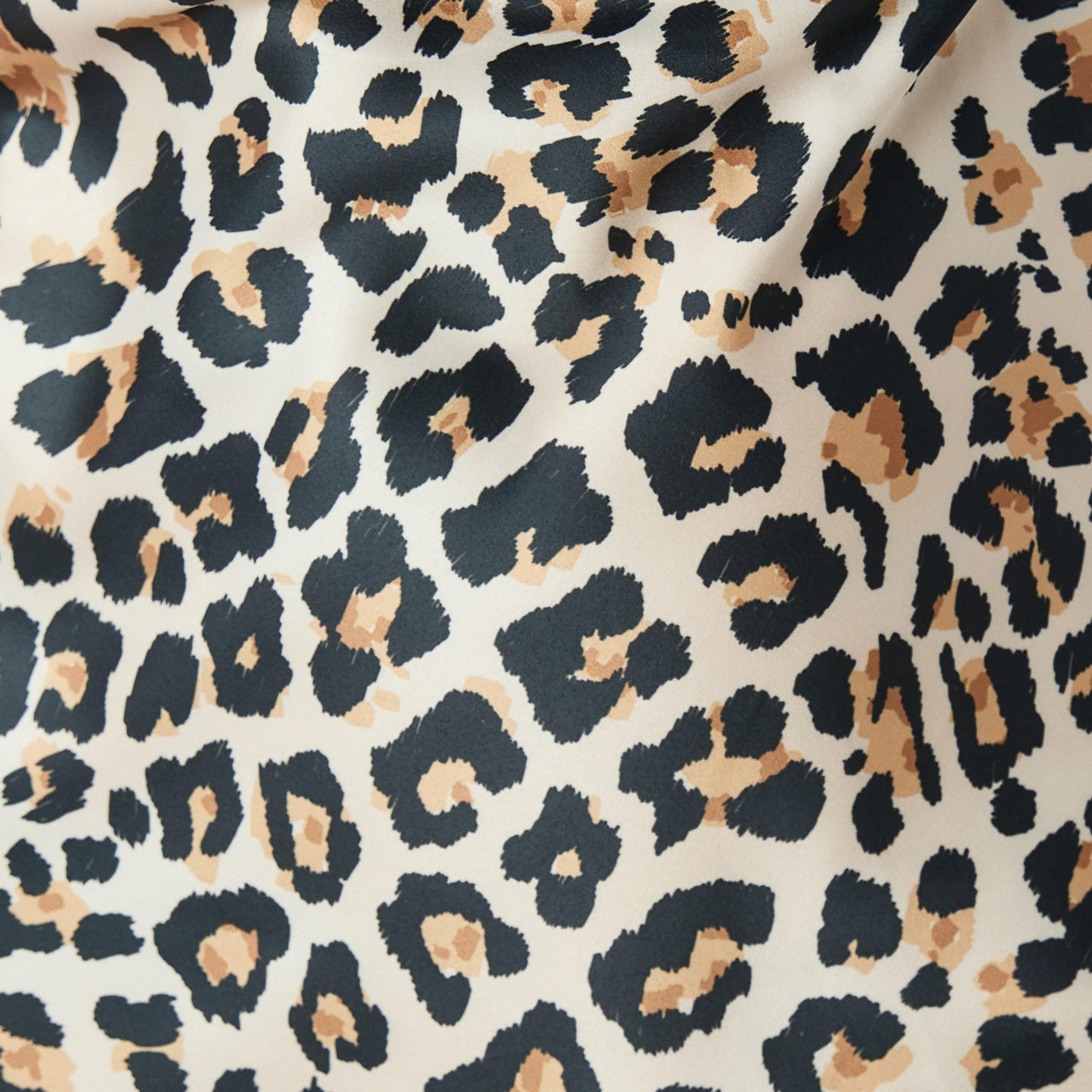 Koton Beige Animal Print Shoulder Straps Women's Midi Dress-women-clothing-dresses-image-5