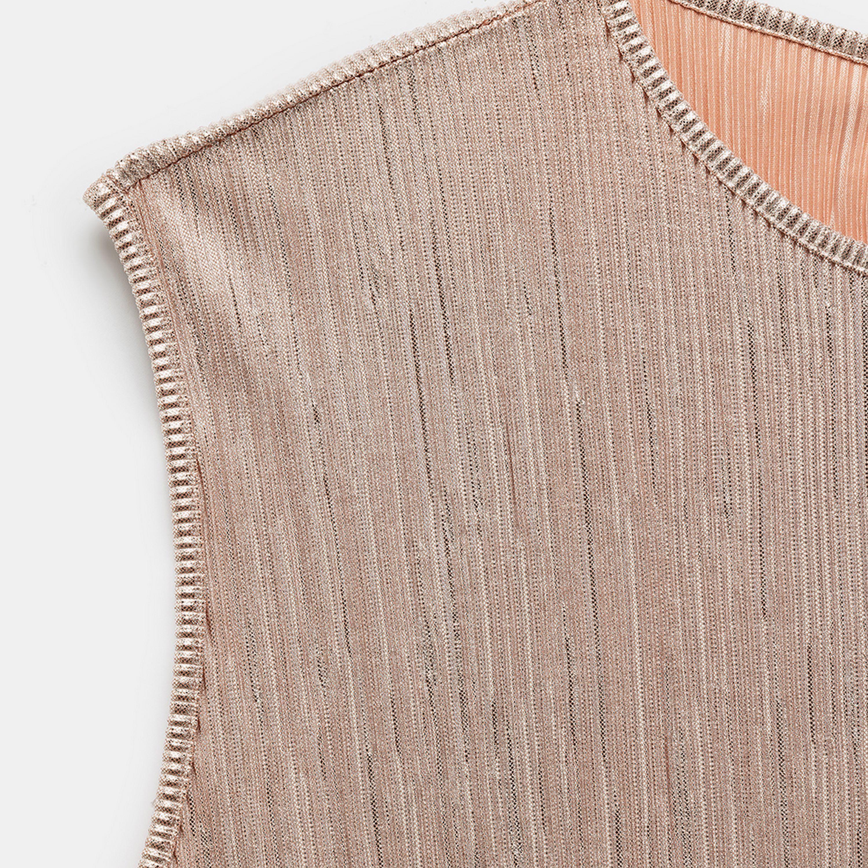 KOTON Metallic Sheath Women's Midi Dress-women-clothing-dresses-image-3