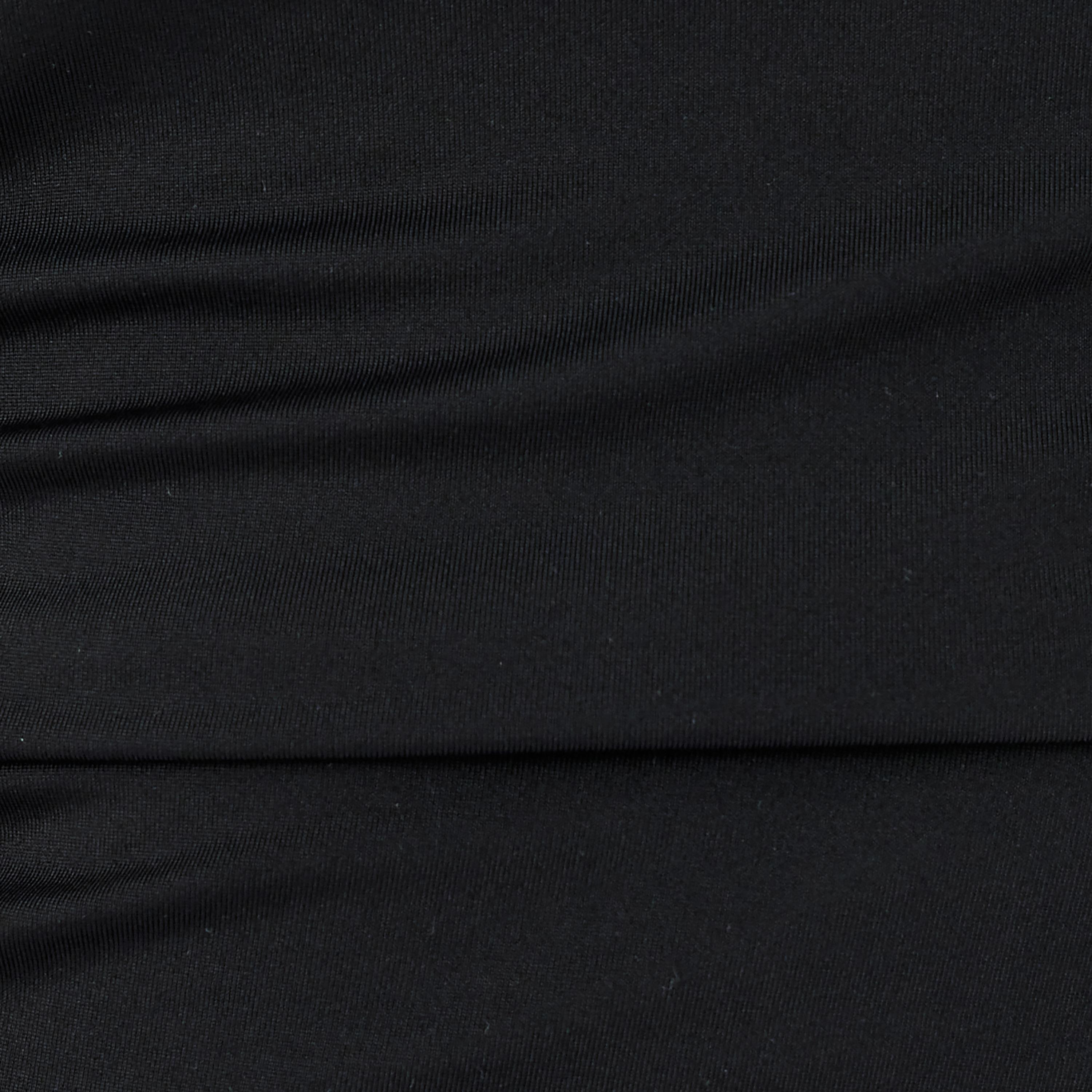 Koton Black Ruched One Shoulder Bodycon Women's Mini Dress-women-clothing-dresses-image-5