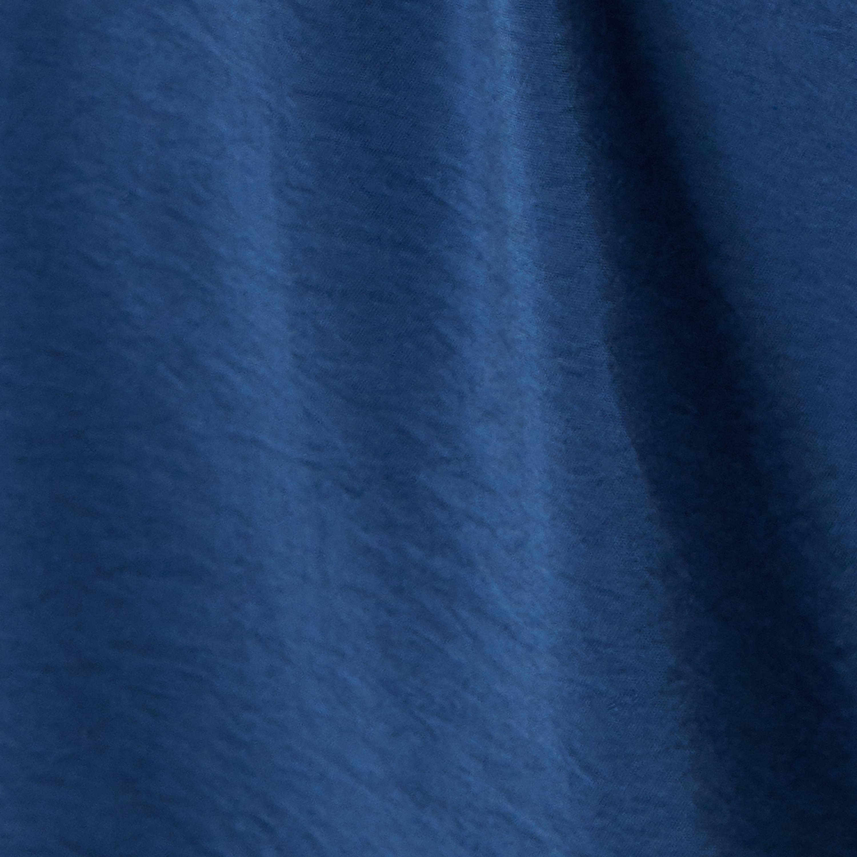 كوتون بأكمام قبعة زرقاء داكنة، قميص نسائي فستان ميدي-women-clothing-dresses-image-5