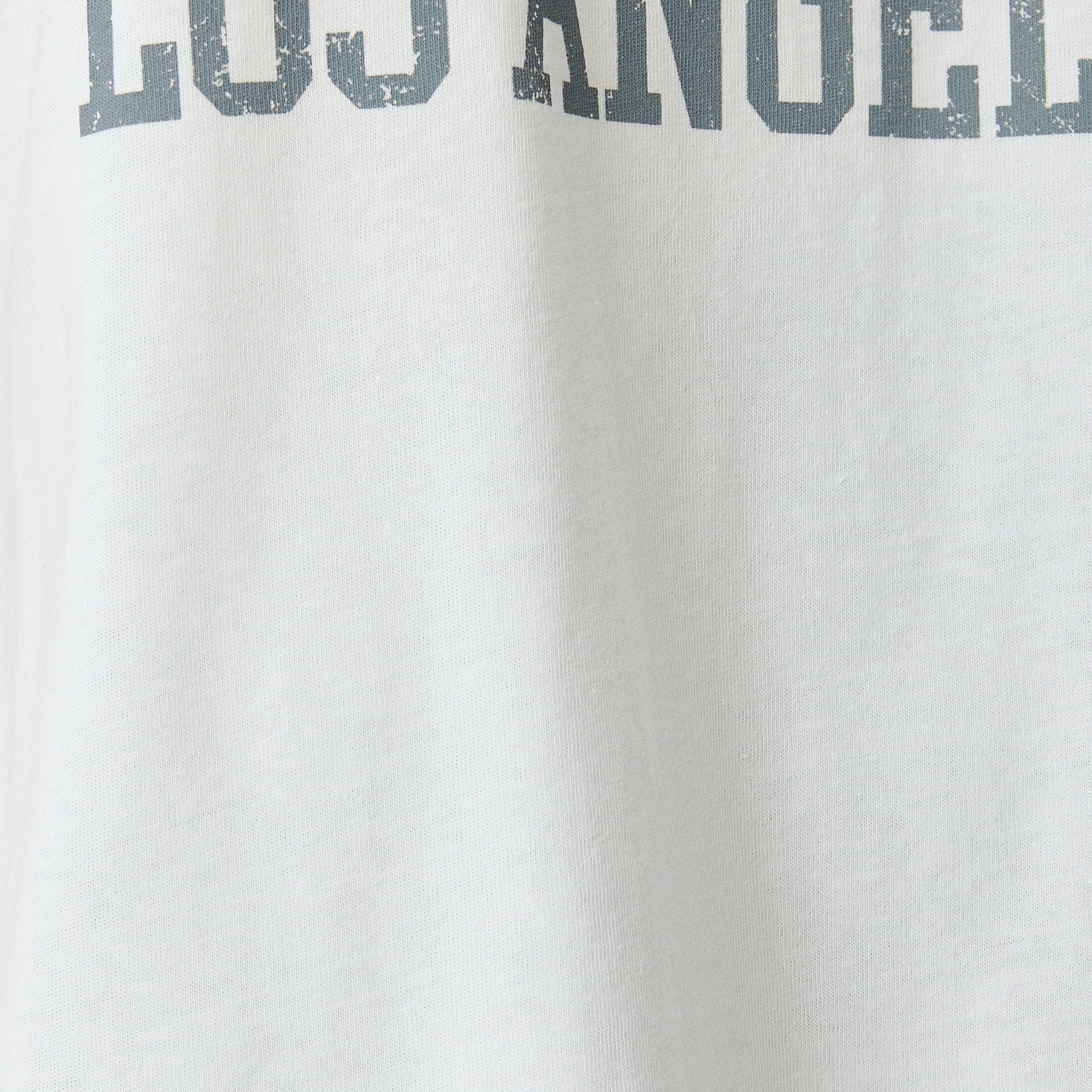 Koton White Text-Print Crew Neck Short Sleeves Women's T-Shirt-women-clothing-tshirts-image-5