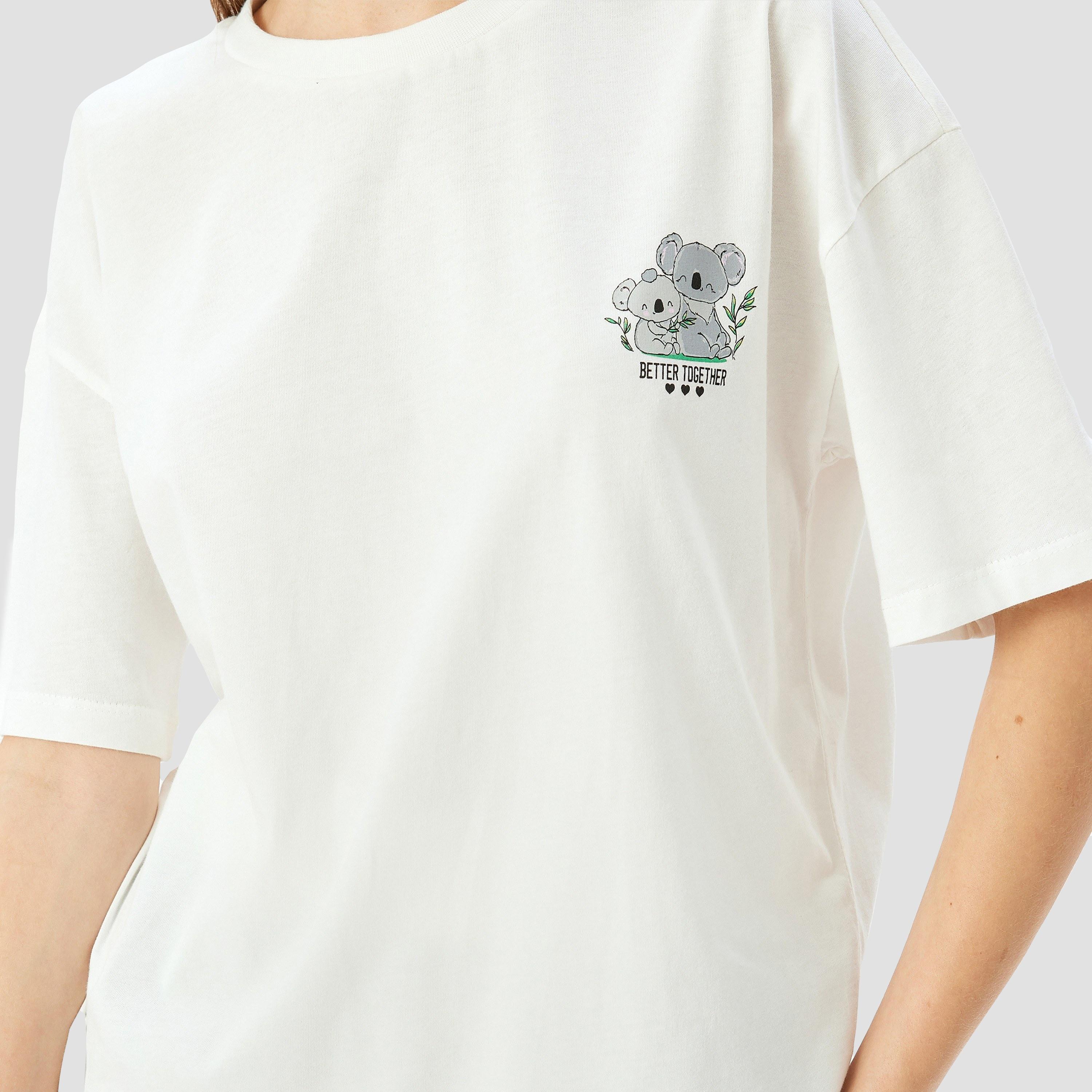 كوتون الأبيض البسيط برقبة طويلة بأكمام واسعة، قميص نسائي للنساء-women-clothing-tshirts-image-4