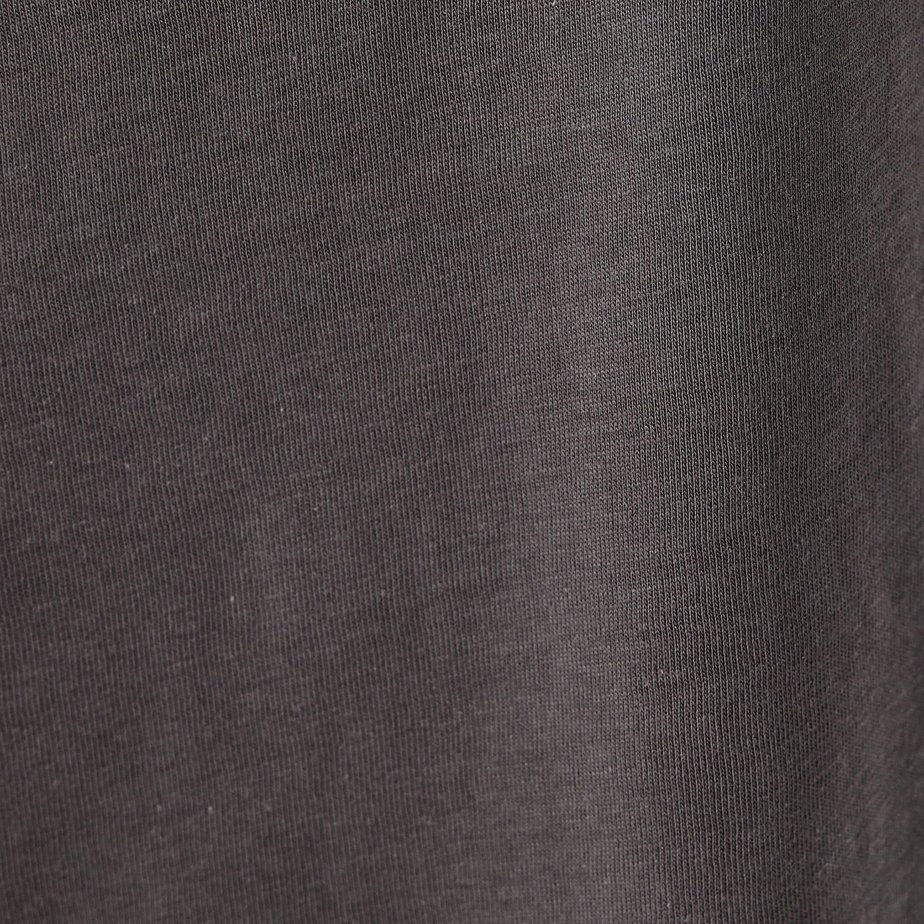 Koton Grey Graphic Print Crew Neck Dropped Sleeves Women's T-Shirt-women-clothing-tshirts-image-5
