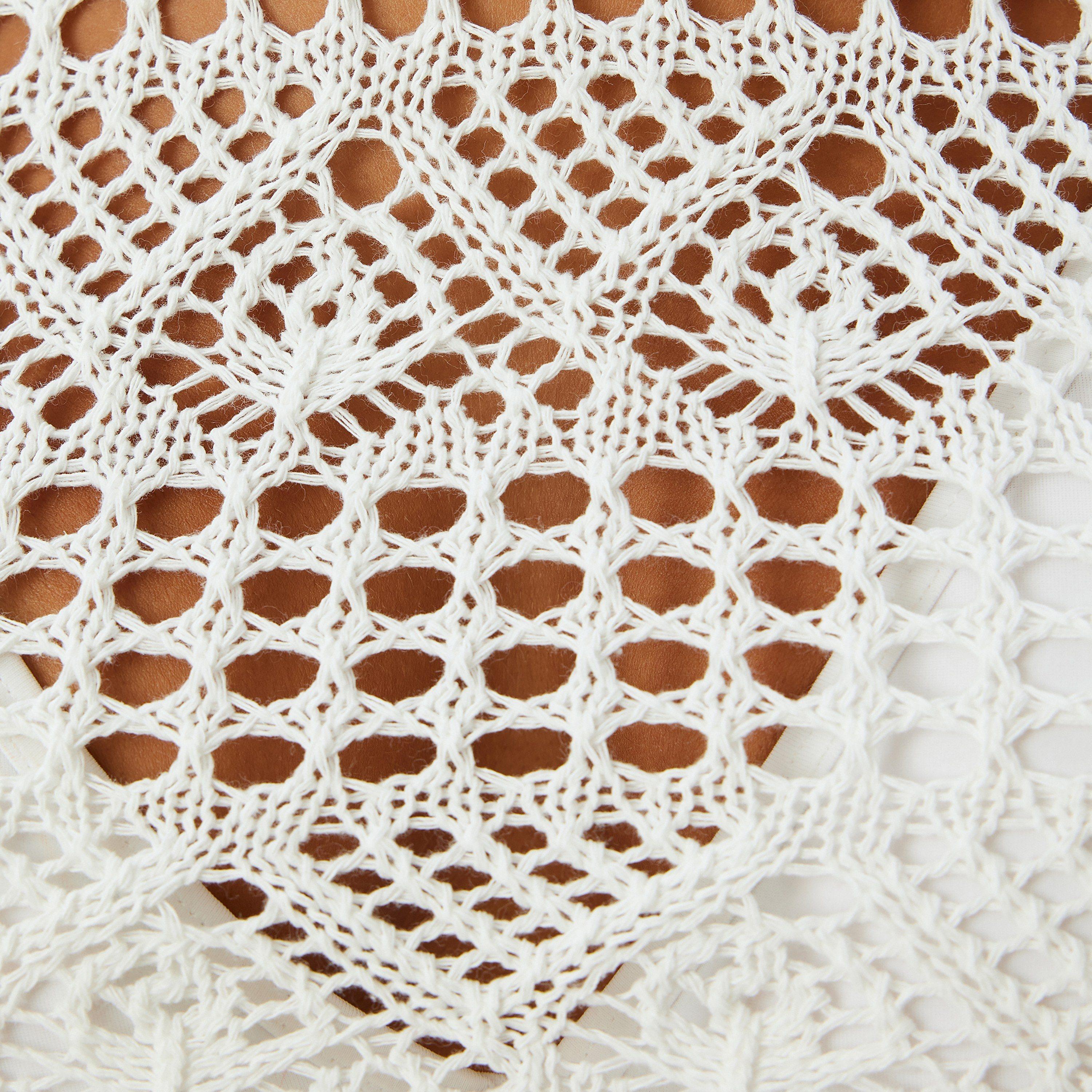 Koton White Crochet Round Neck Long Sleeves Women's Top-women-clothing-shirtsandblouses-blouses-image-5