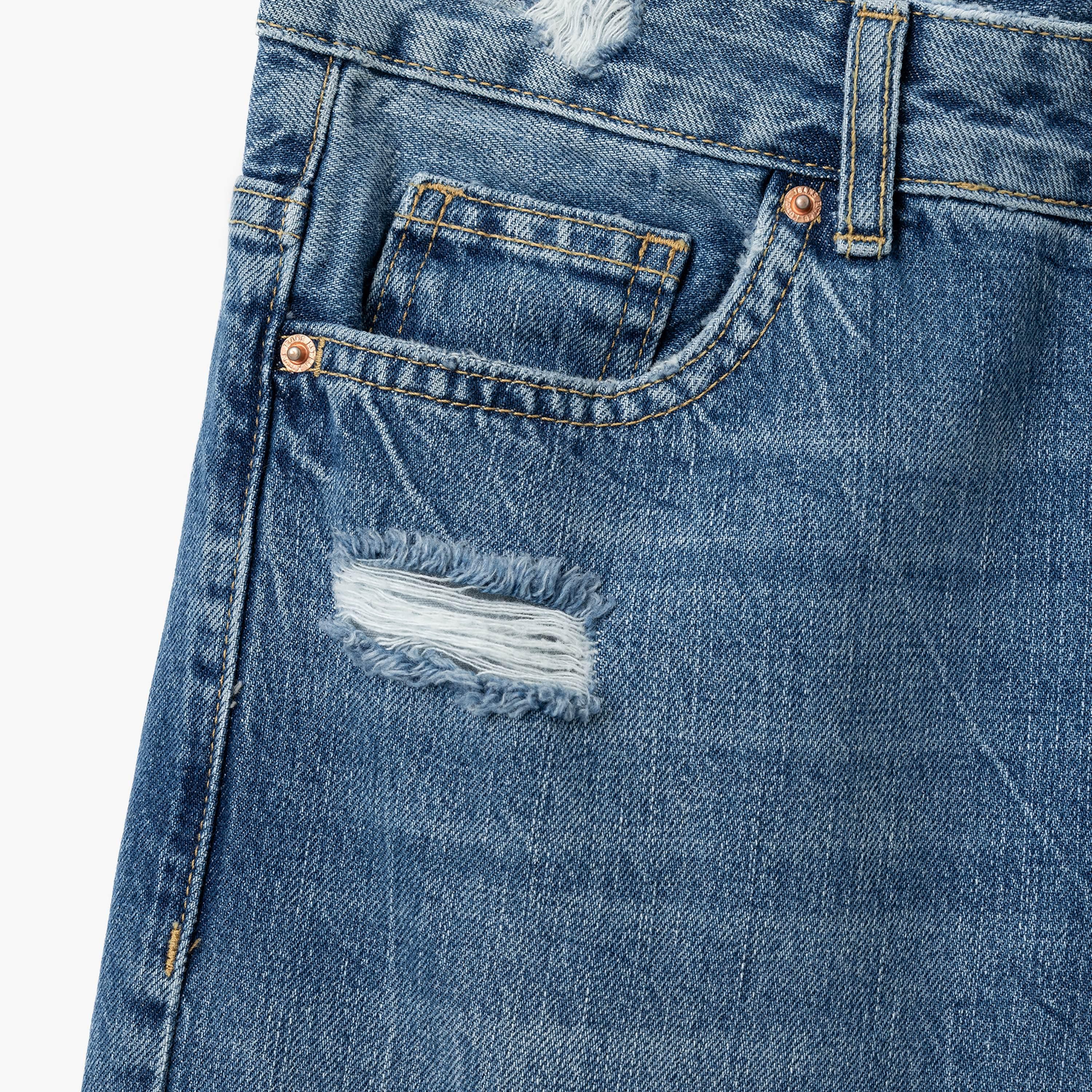 Koton Straight Fit Distressed High-Rise Women's Jeans-women-clothing-bottoms-jeans-image-3