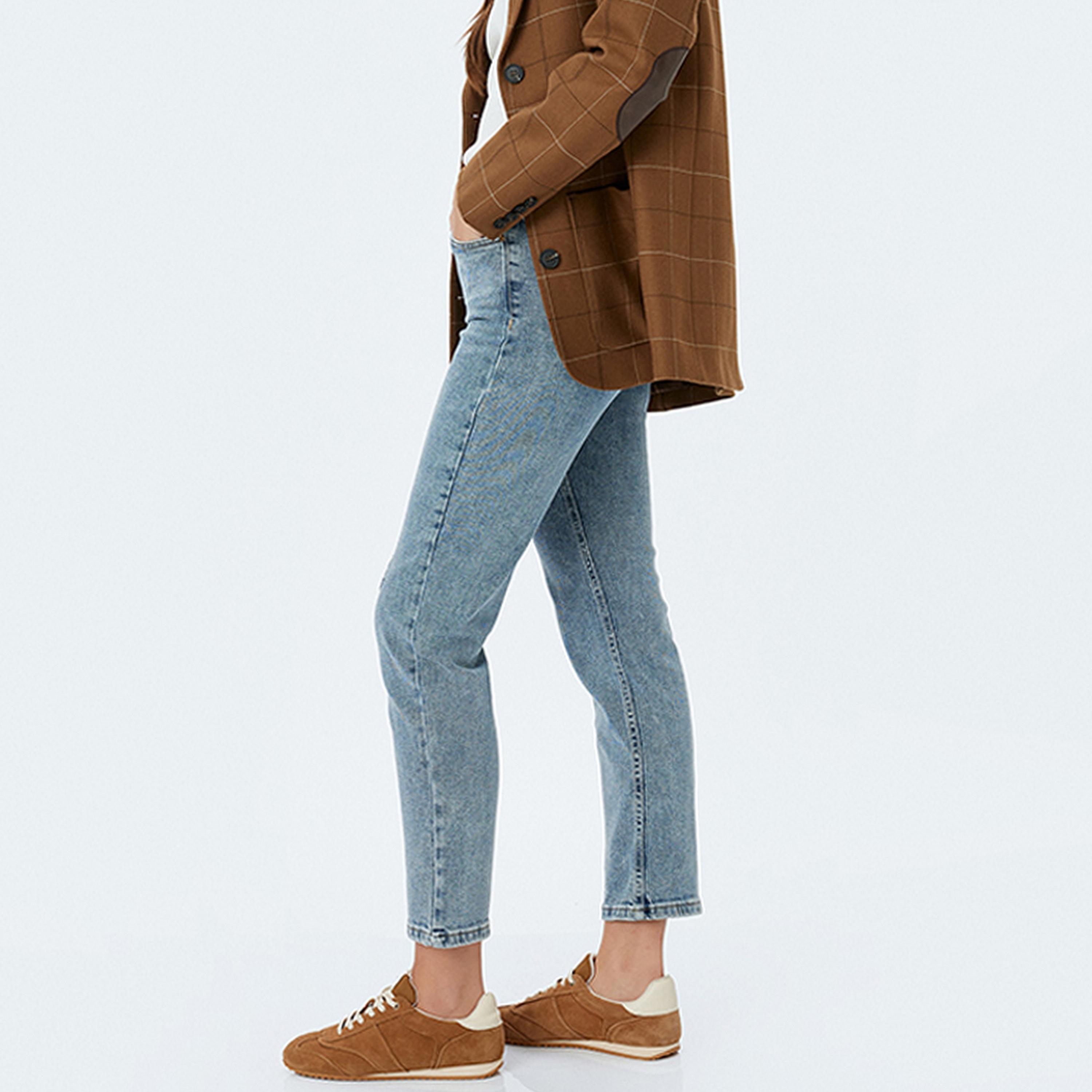 KOTON Slim Fit Washed Mid-Rise Women's Jeans-women-clothing-bottoms-jeans-image-3