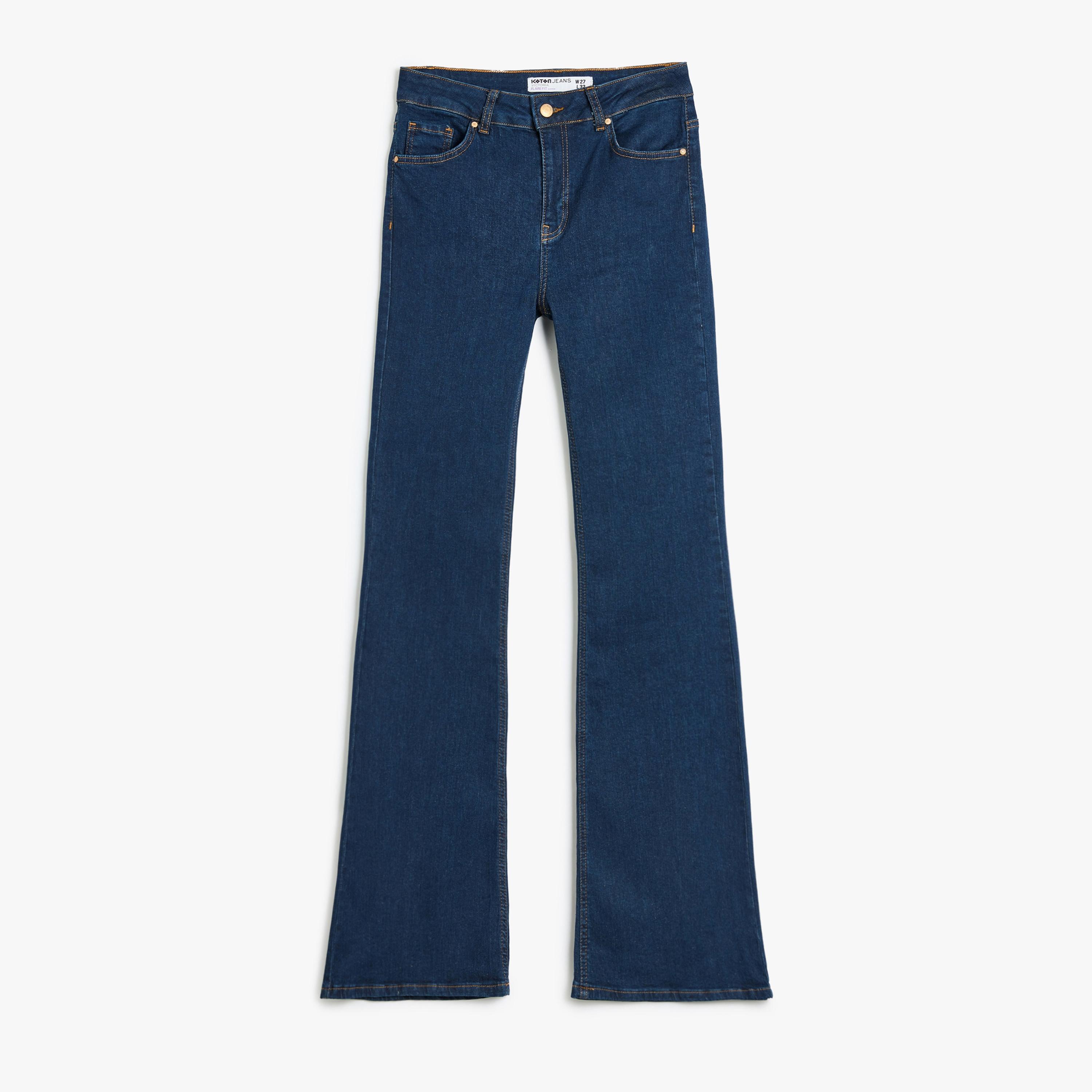 Koton Bootcut Fit 5 Pockets High-Rise Women's Flared Jeans-women-clothing-bottoms-jeans-image-5