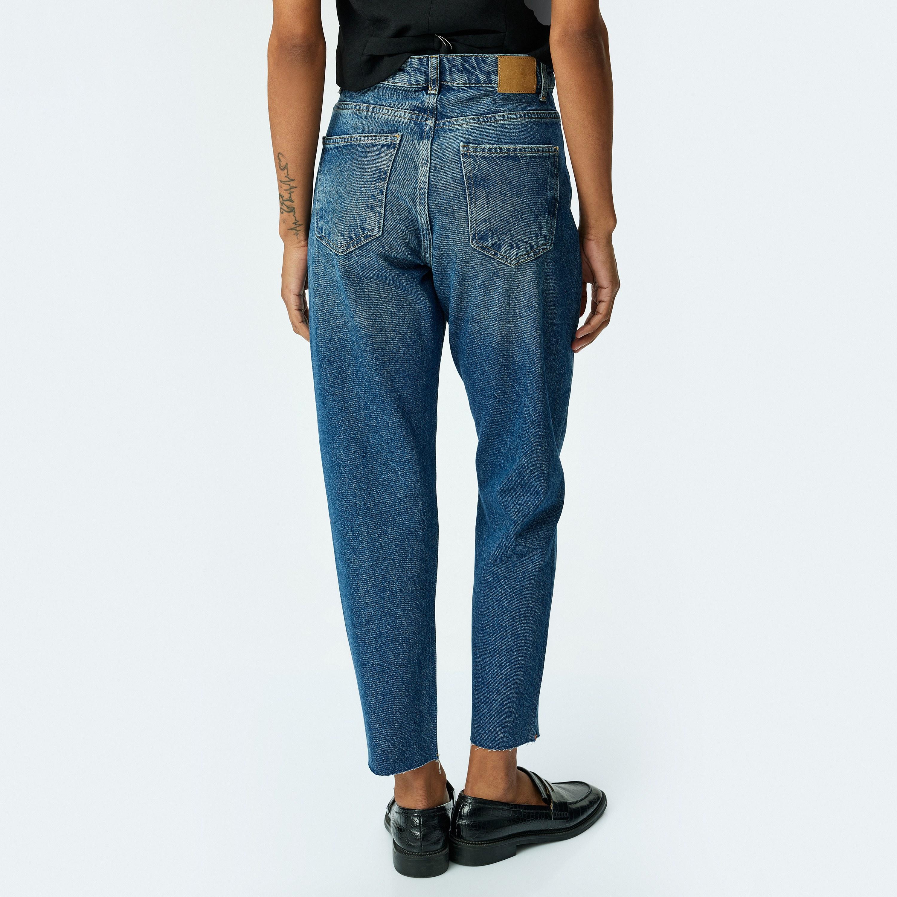 Koton Mom Fit 5 Pockets High-Rise Women's Jeans-women-clothing-bottoms-jeans-image-3