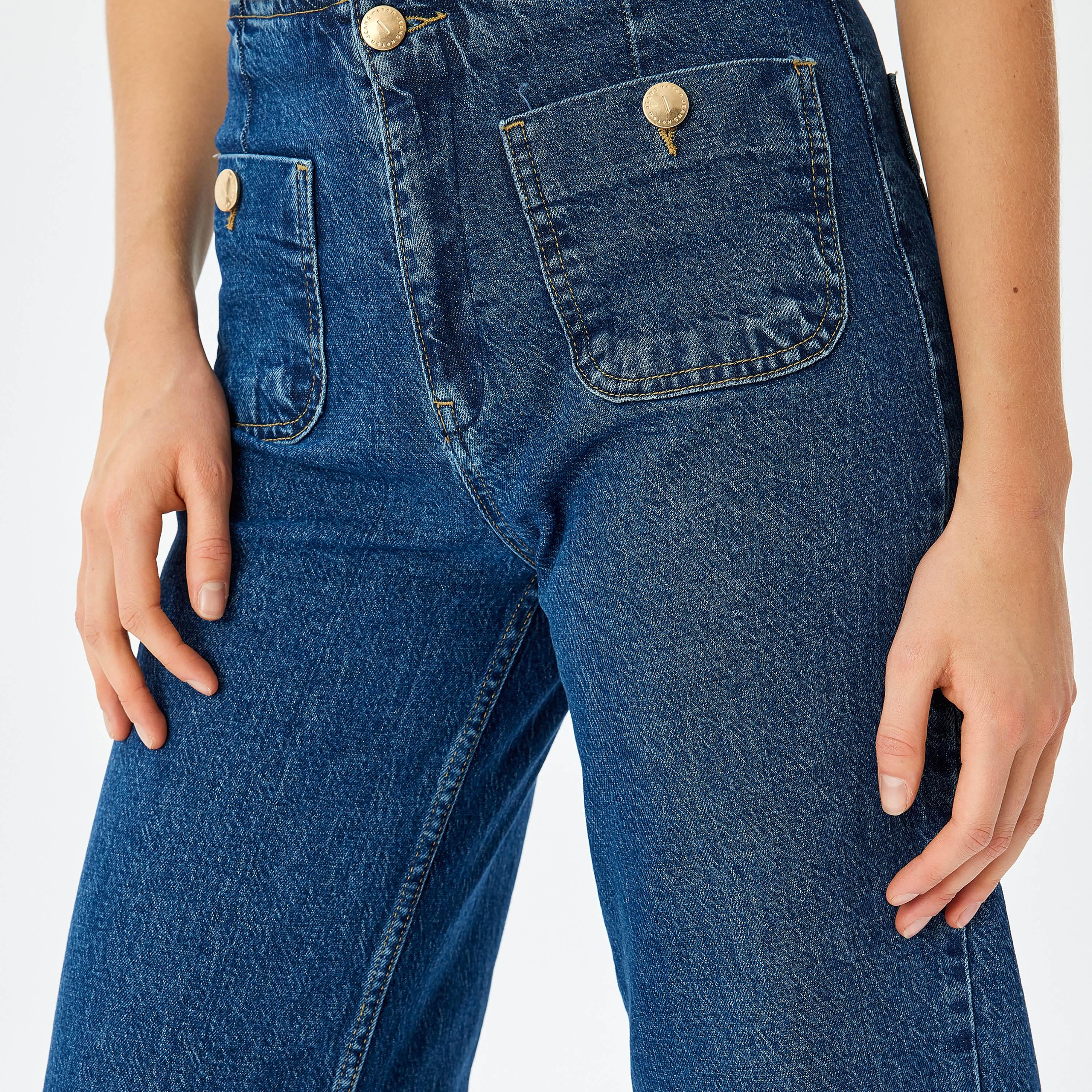 Koton Regular Fit 4 Pockets High-Rise Women's Crop Jeans-women-clothing-bottoms-jeans-image-4