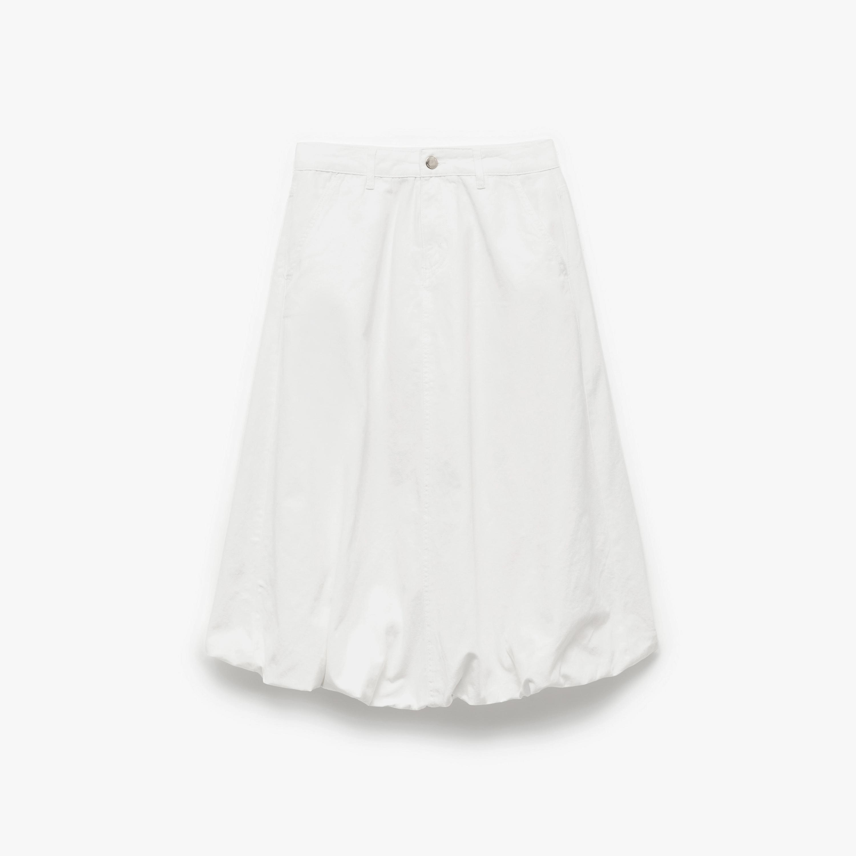 KOTON White Cotton Bubble Women's Skirt-women-clothing-bottoms-skirts-image-5