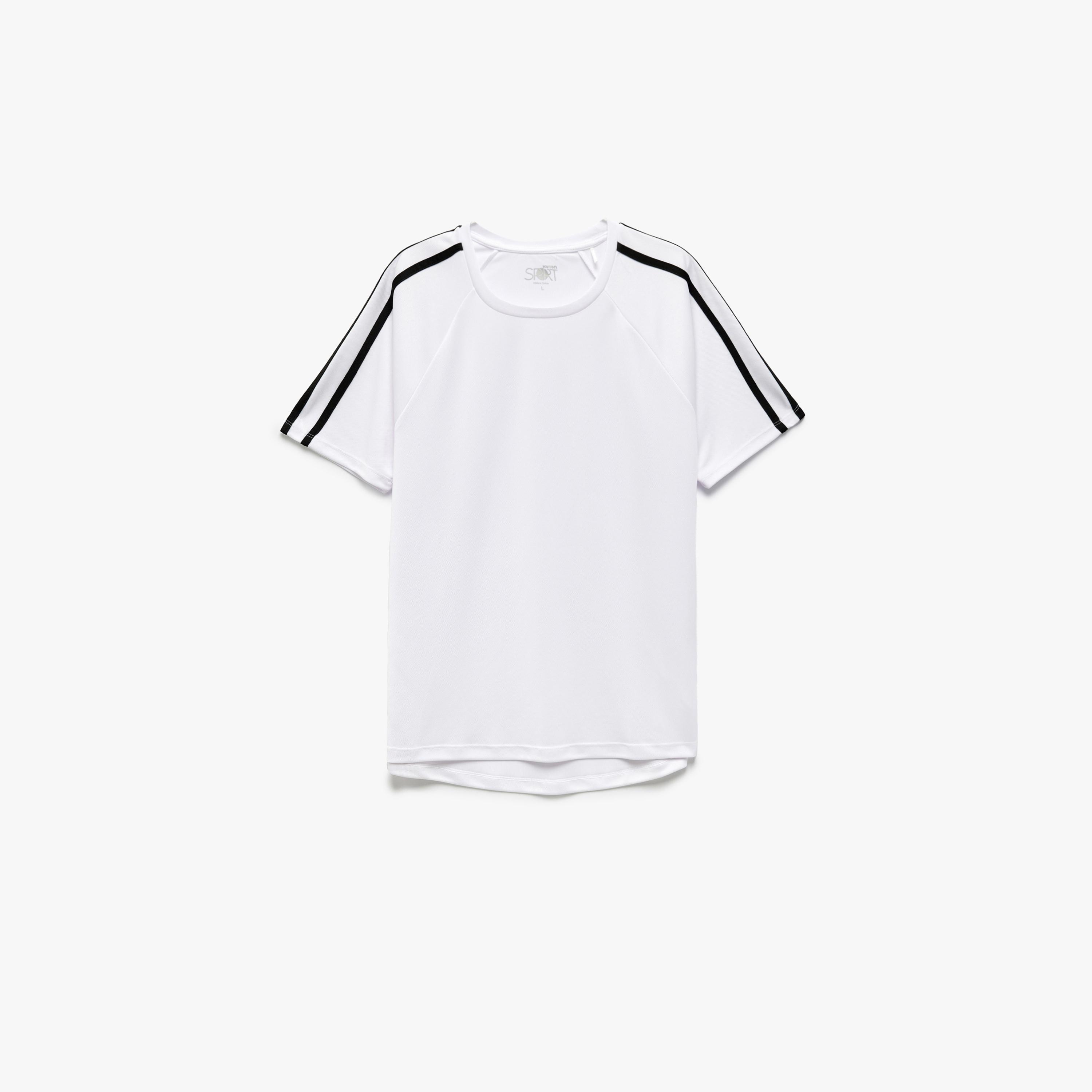 Koton Plain Crew Neck Short Raglan Sleeves Men's T-Shirt-men-clothing-tshirtsandpolos-tshirts-image-4