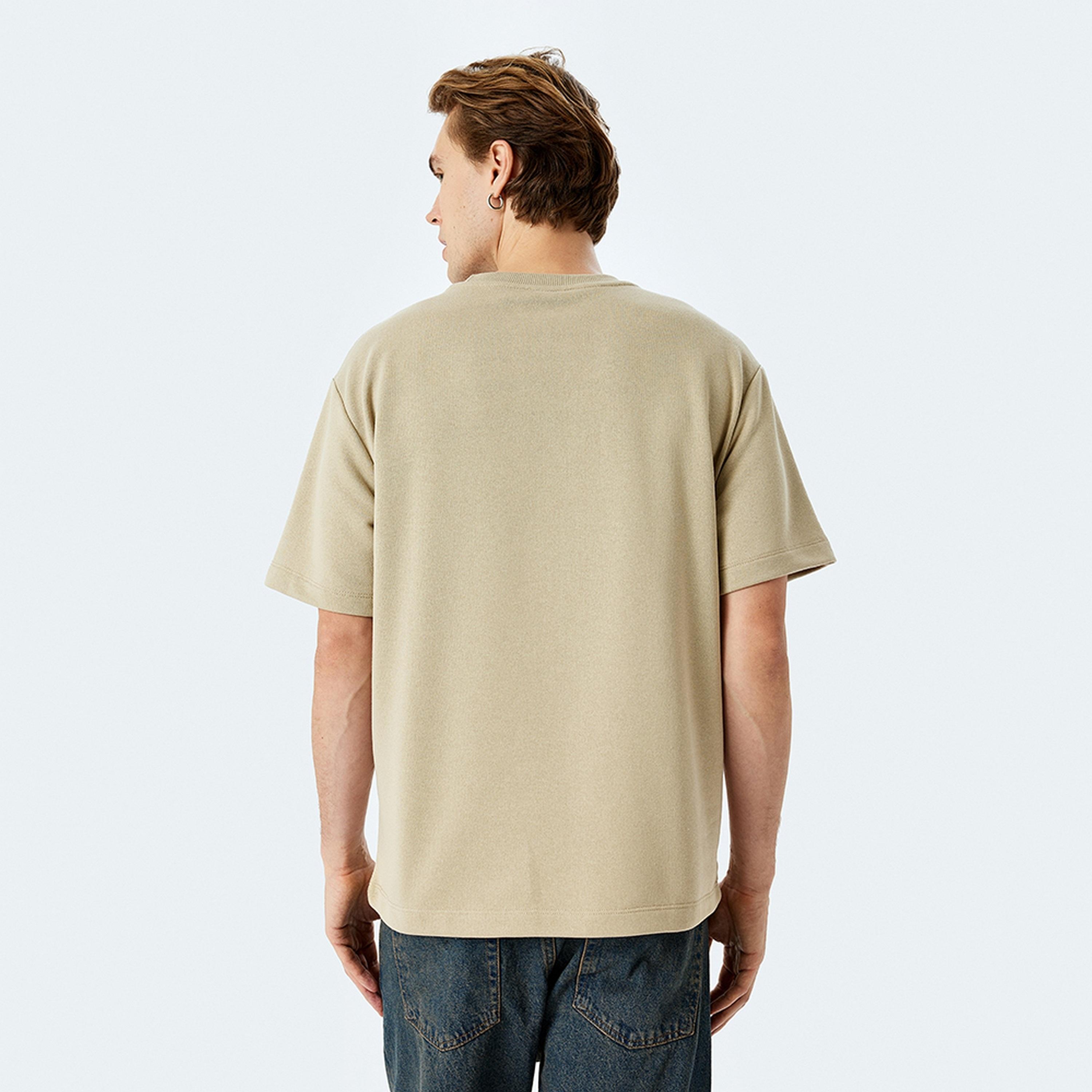 KOTON Plain Crew Neck Short Sleeves Men's T-Shirt-men-clothing-tshirtsandpolos-tshirts-image-4