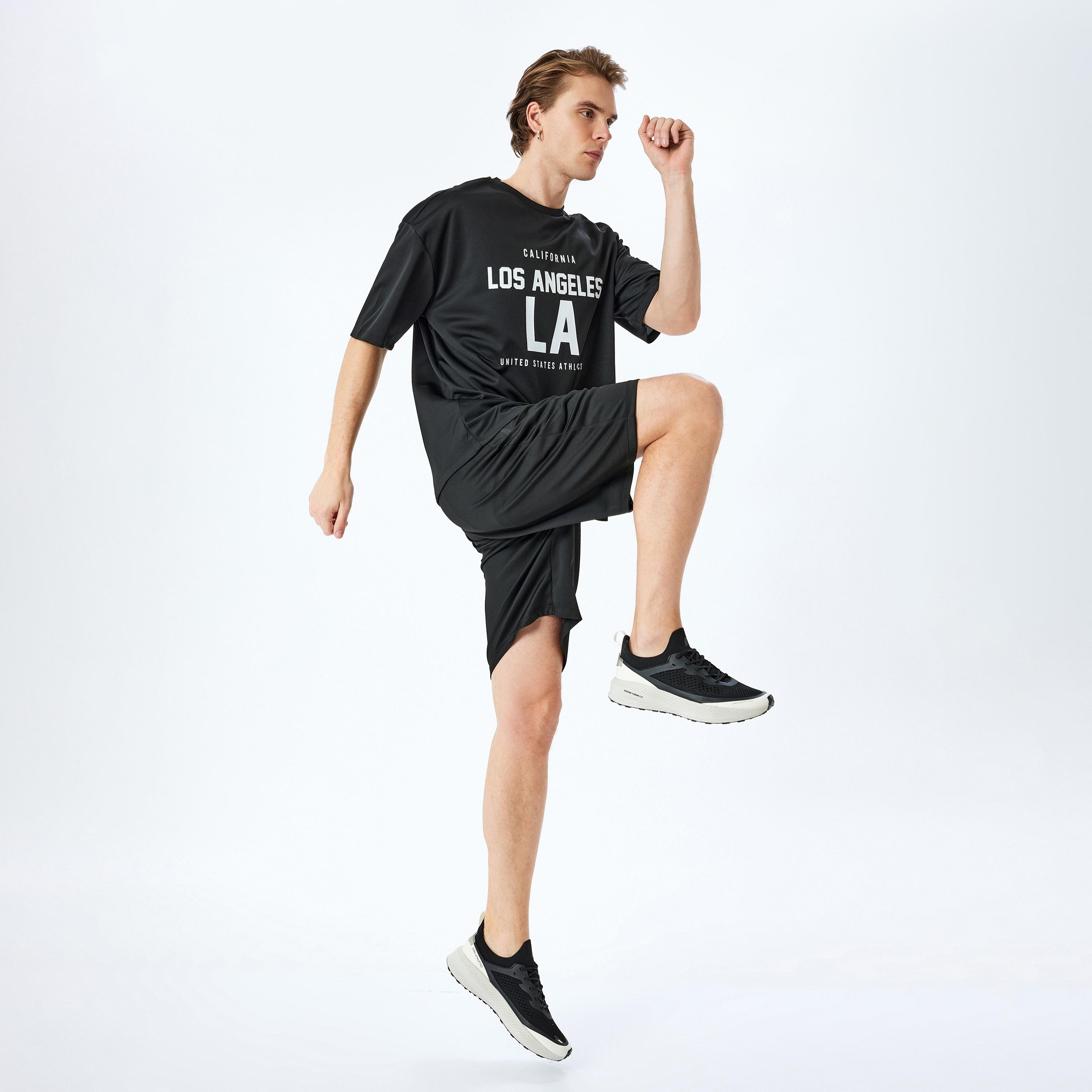 Koton Printed Crew Neck Short Sleeves Men's T-Shirt-sports-men-clothing-tshirtsandpolos-image-2