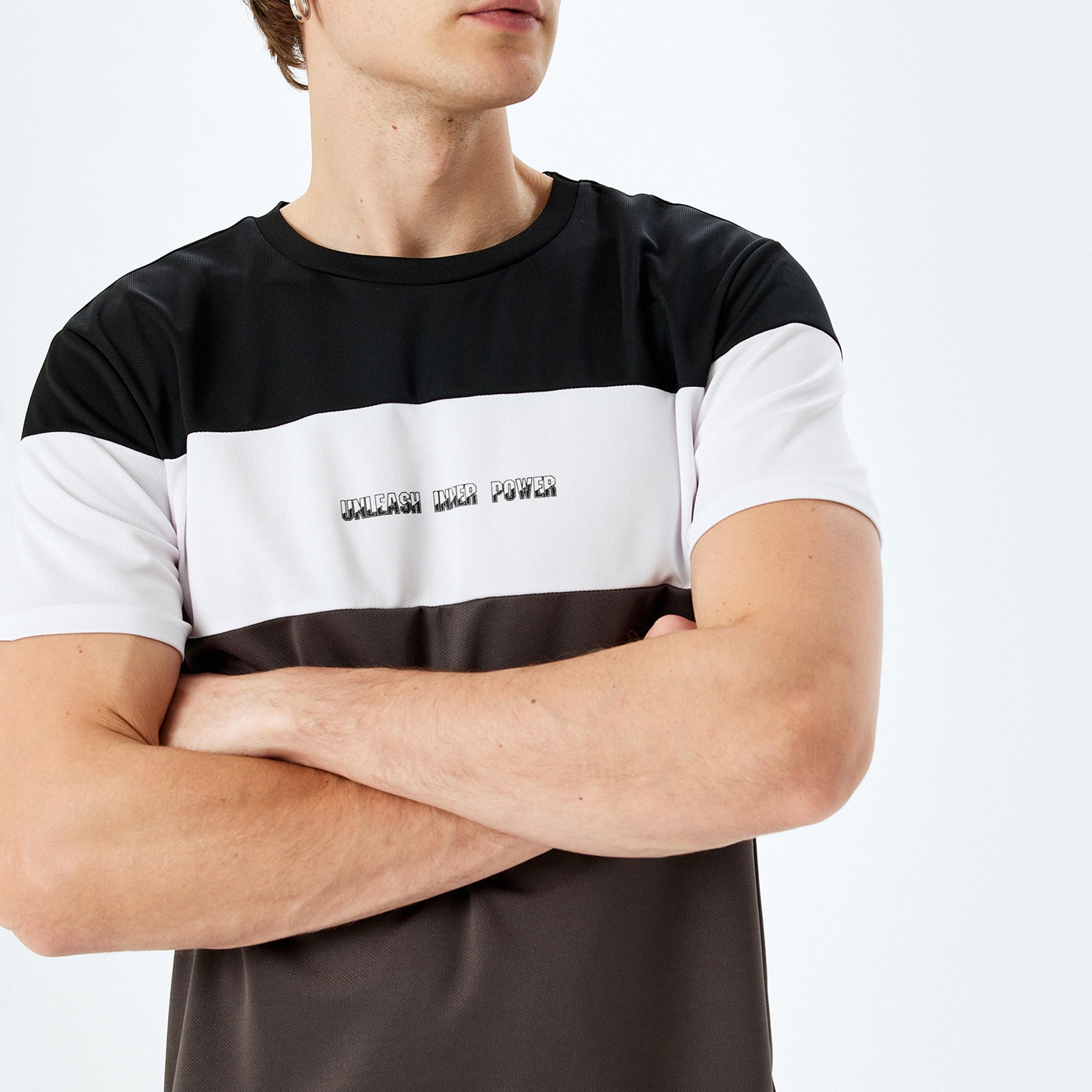 Koton Color Block Crew Neck Short Sleeves Men's T-Shirt-men-clothing-tshirtsandpolos-tshirts-image-2