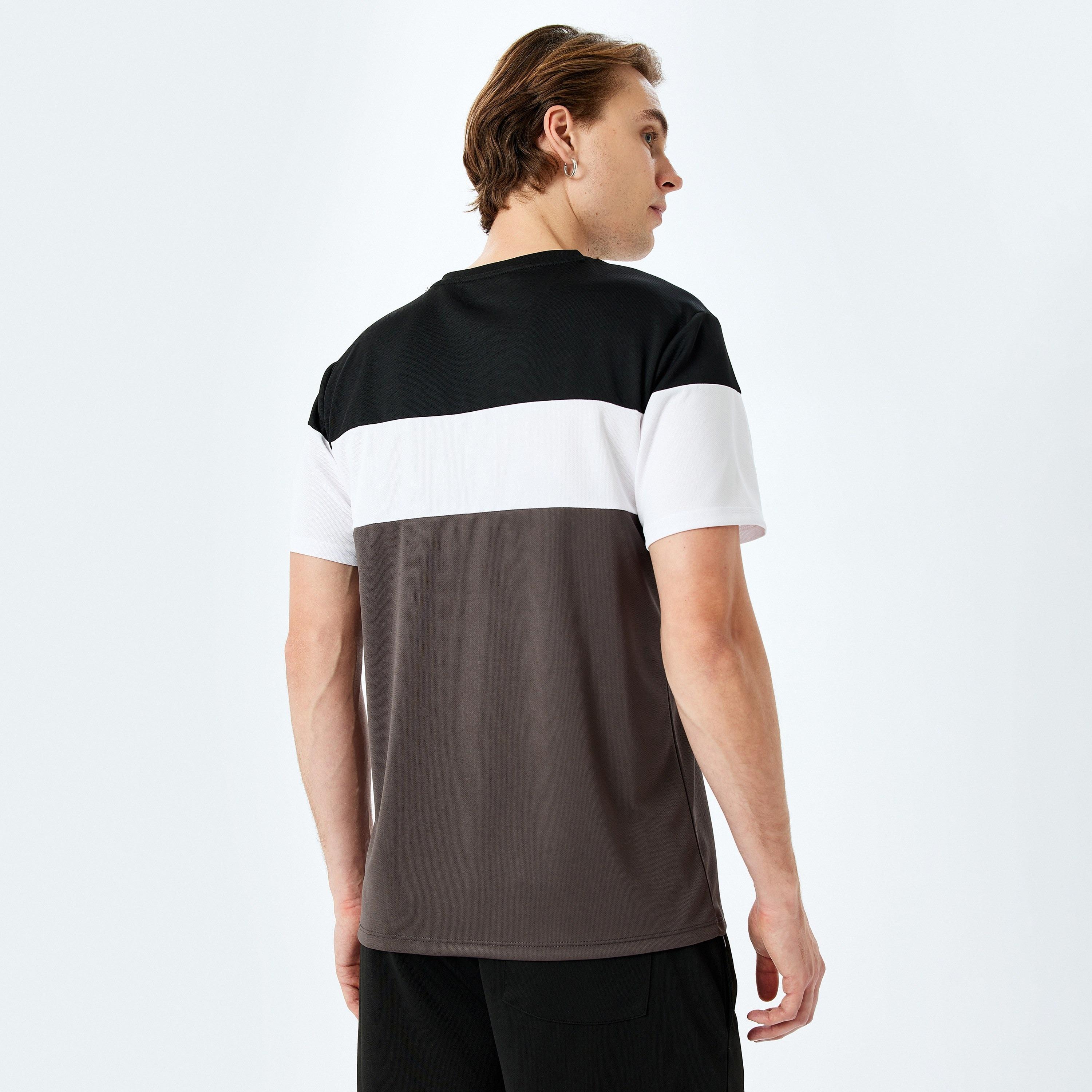 Koton Color Block Crew Neck Short Sleeves Men's T-Shirt-men-clothing-tshirtsandpolos-tshirts-image-3
