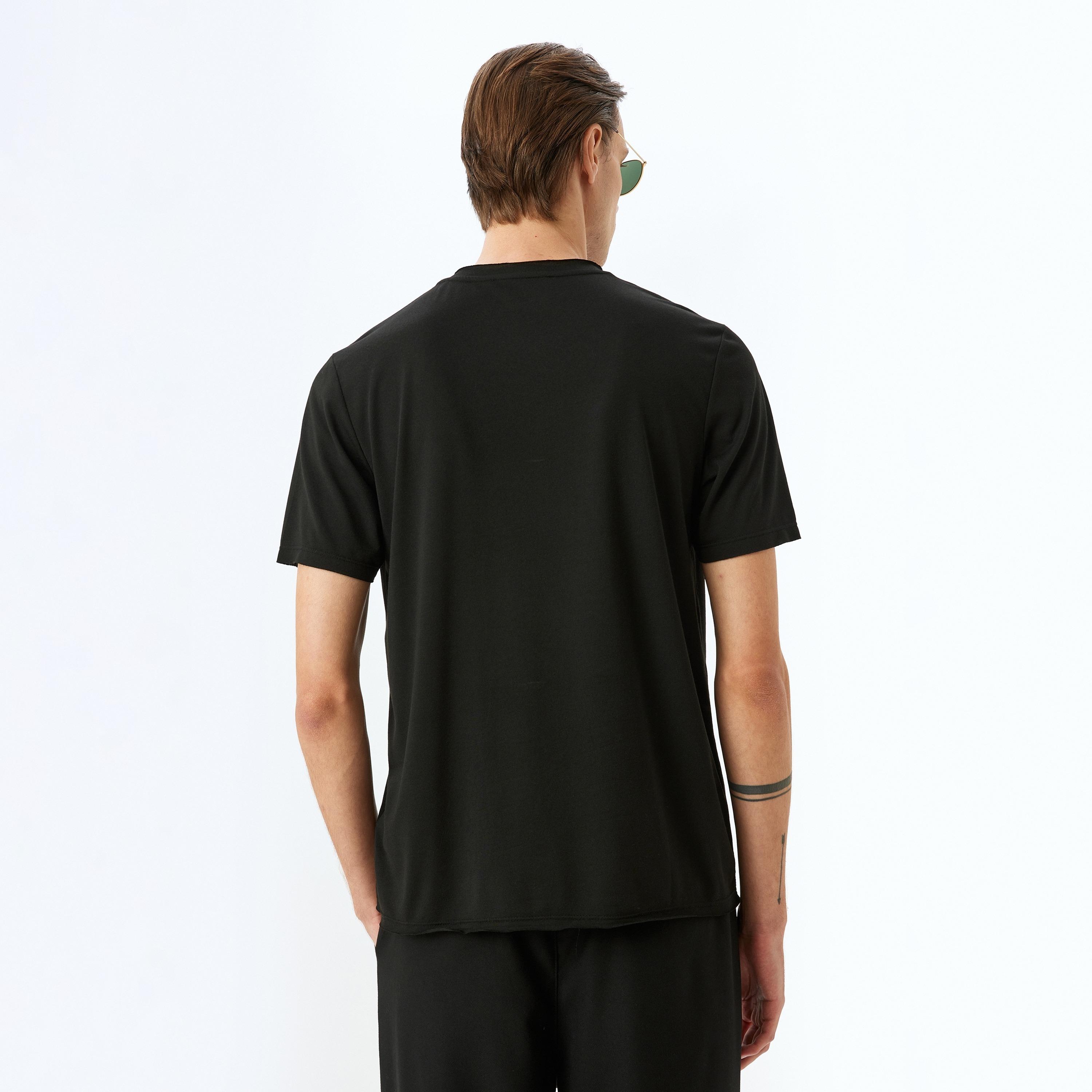 Koton Plain Crew Neck Short Sleeves Men's T-Shirt-men-clothing-tshirtsandpolos-tshirts-image-4