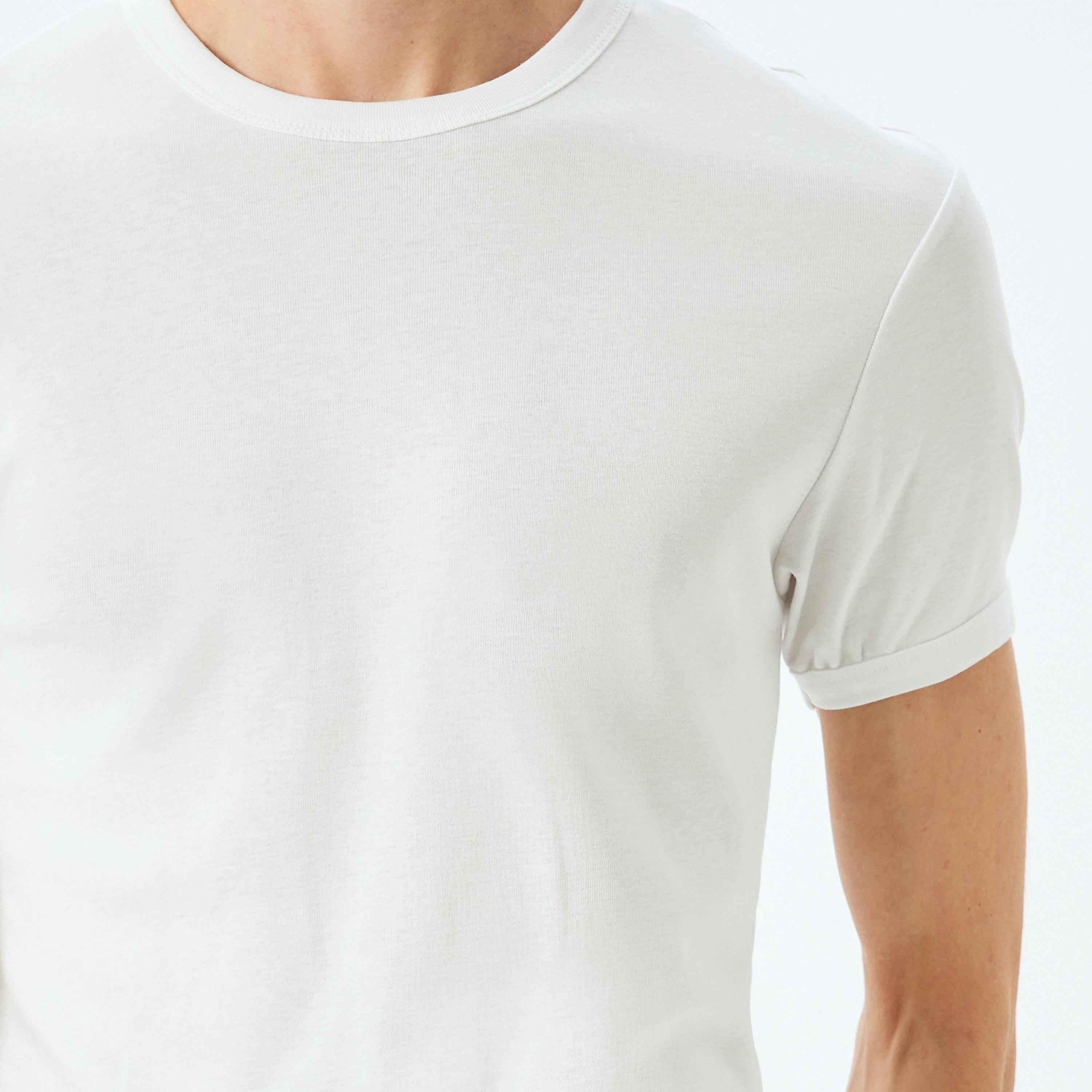 Koton Plain Crew Neck Short Sleeves Men's T-Shirt-men-clothing-tshirtsandpolos-tshirts-image-3