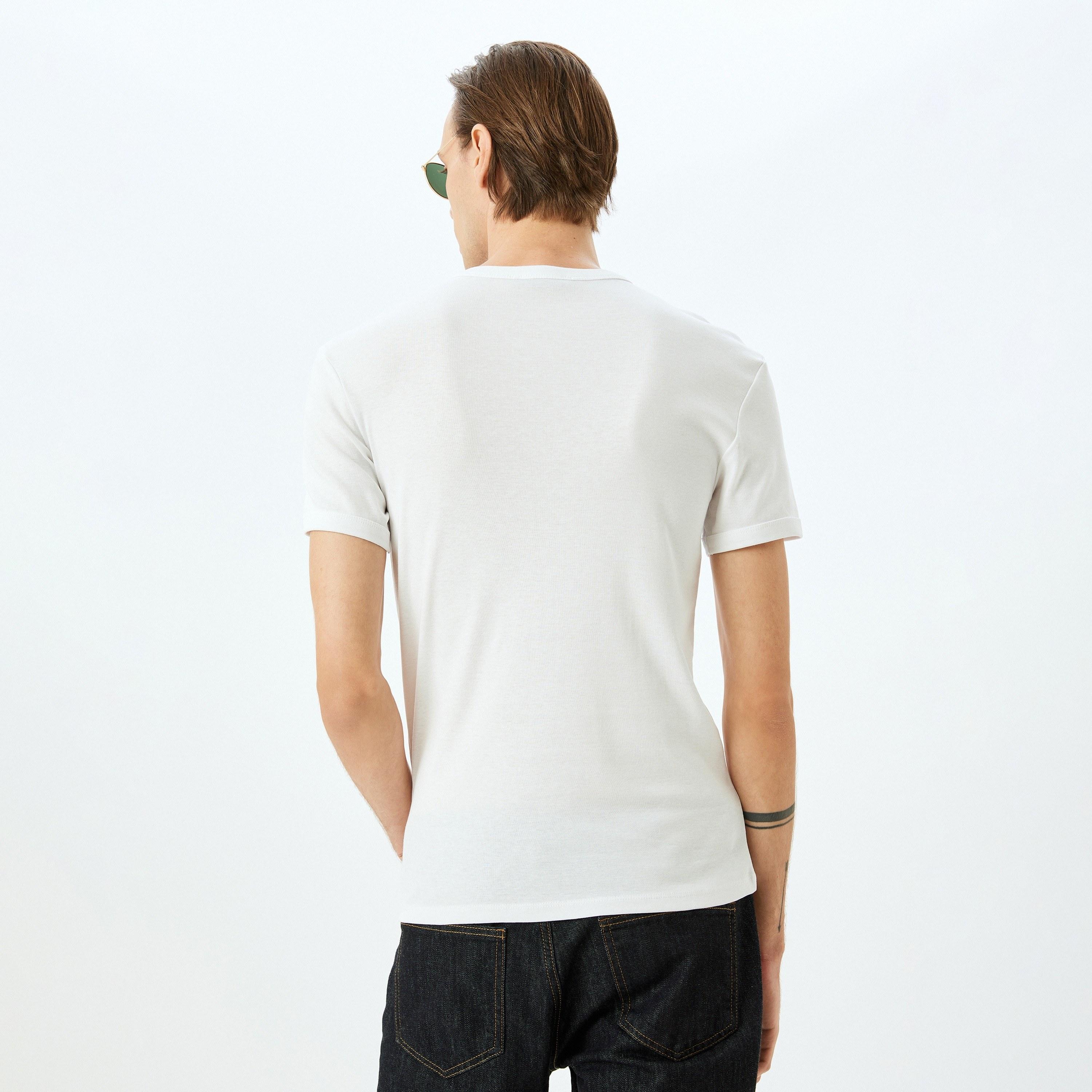 Koton Plain Crew Neck Short Sleeves Men's T-Shirt-men-clothing-tshirtsandpolos-tshirts-image-4