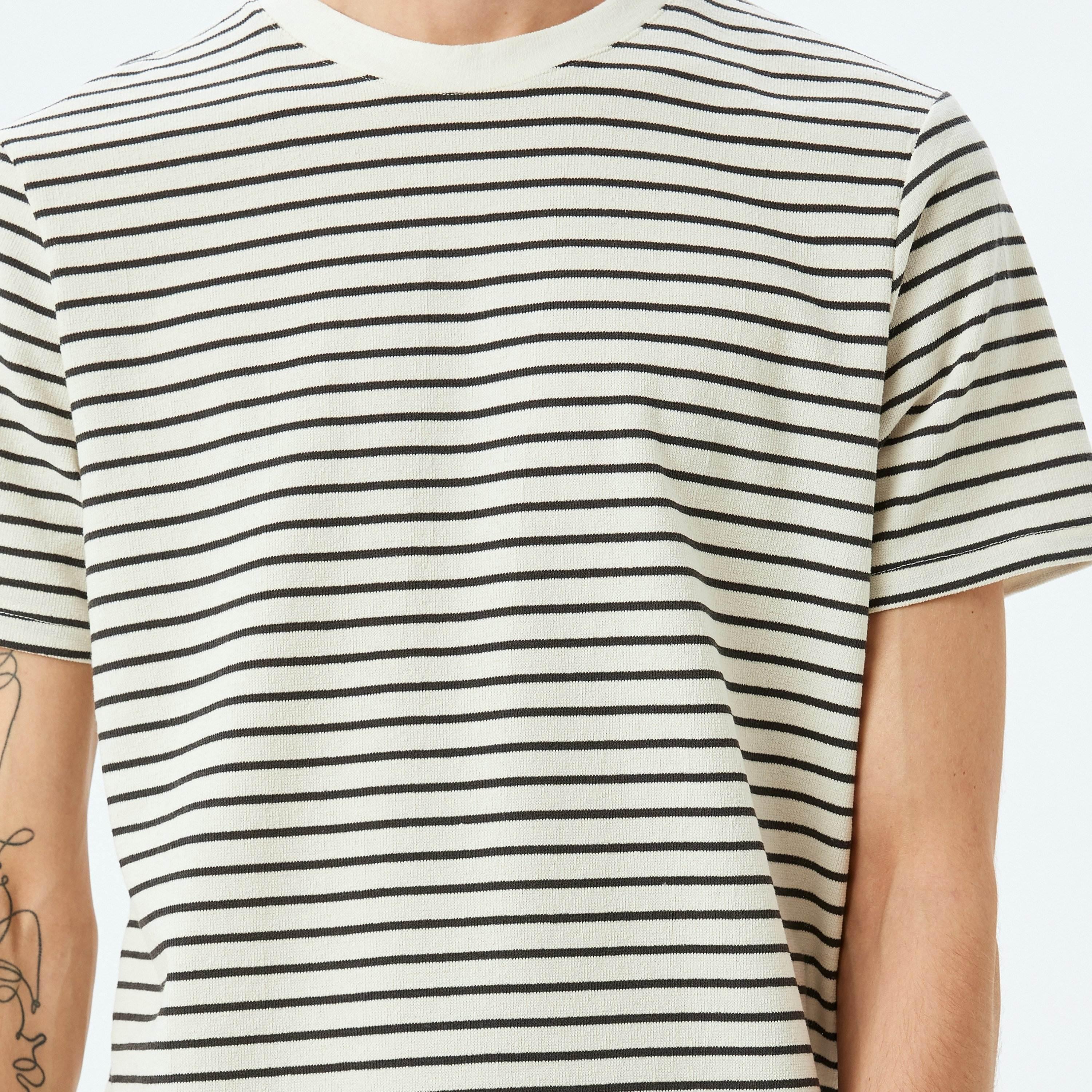 Koton Stripes Crew Neck Short Sleeves Men's T-Shirt-men-clothing-tshirtsandpolos-tshirts-image-3