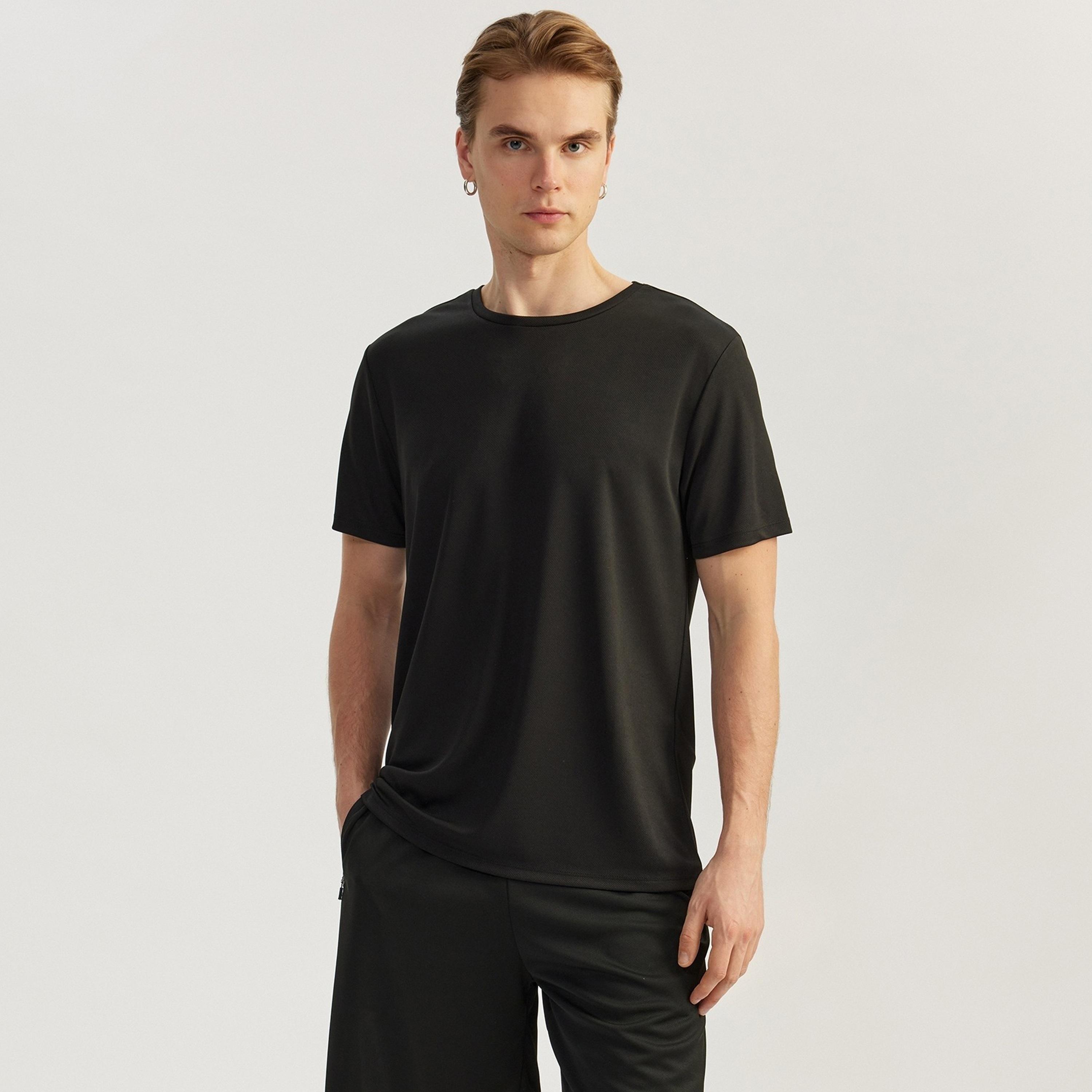 Koton Printed Crew Neck Short Sleeves Men's T-Shirt-men-clothing-tshirtsandpolos-tshirts-image-1