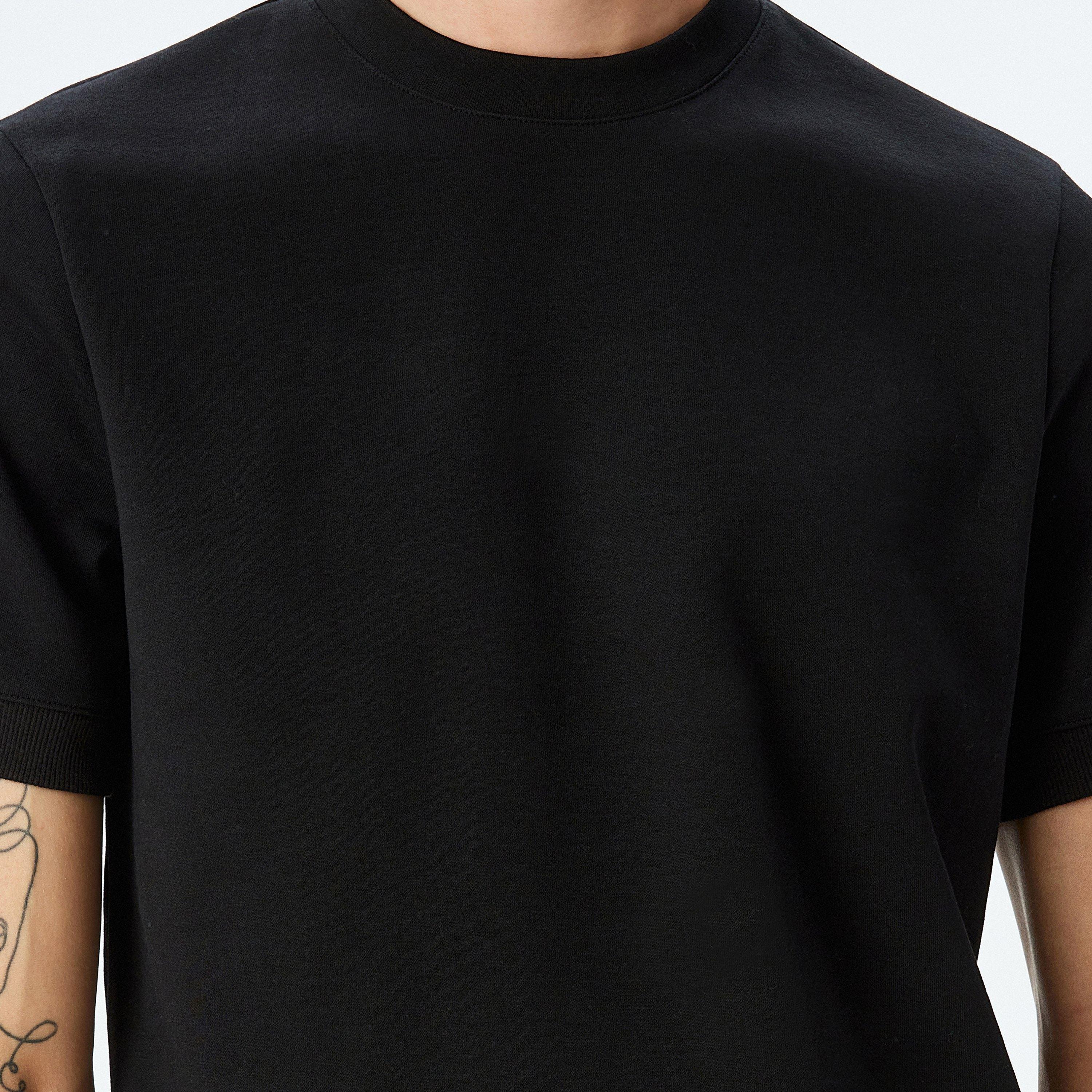 Koton Plain Crew Neck Short Sleeves Men's T-Shirt-men-clothing-tshirtsandpolos-tshirts-image-3