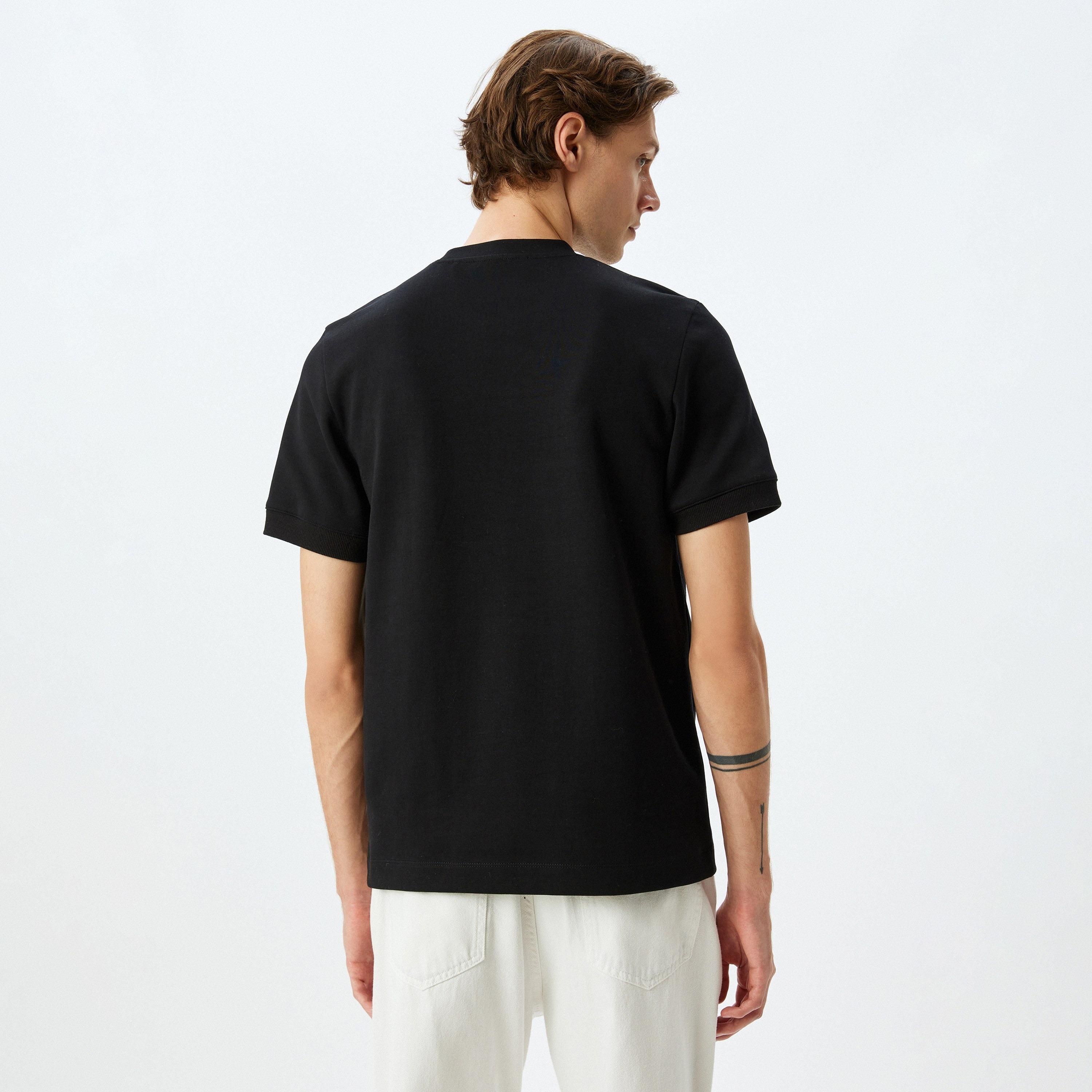 Koton Plain Crew Neck Short Sleeves Men's T-Shirt-men-clothing-tshirtsandpolos-tshirts-image-4