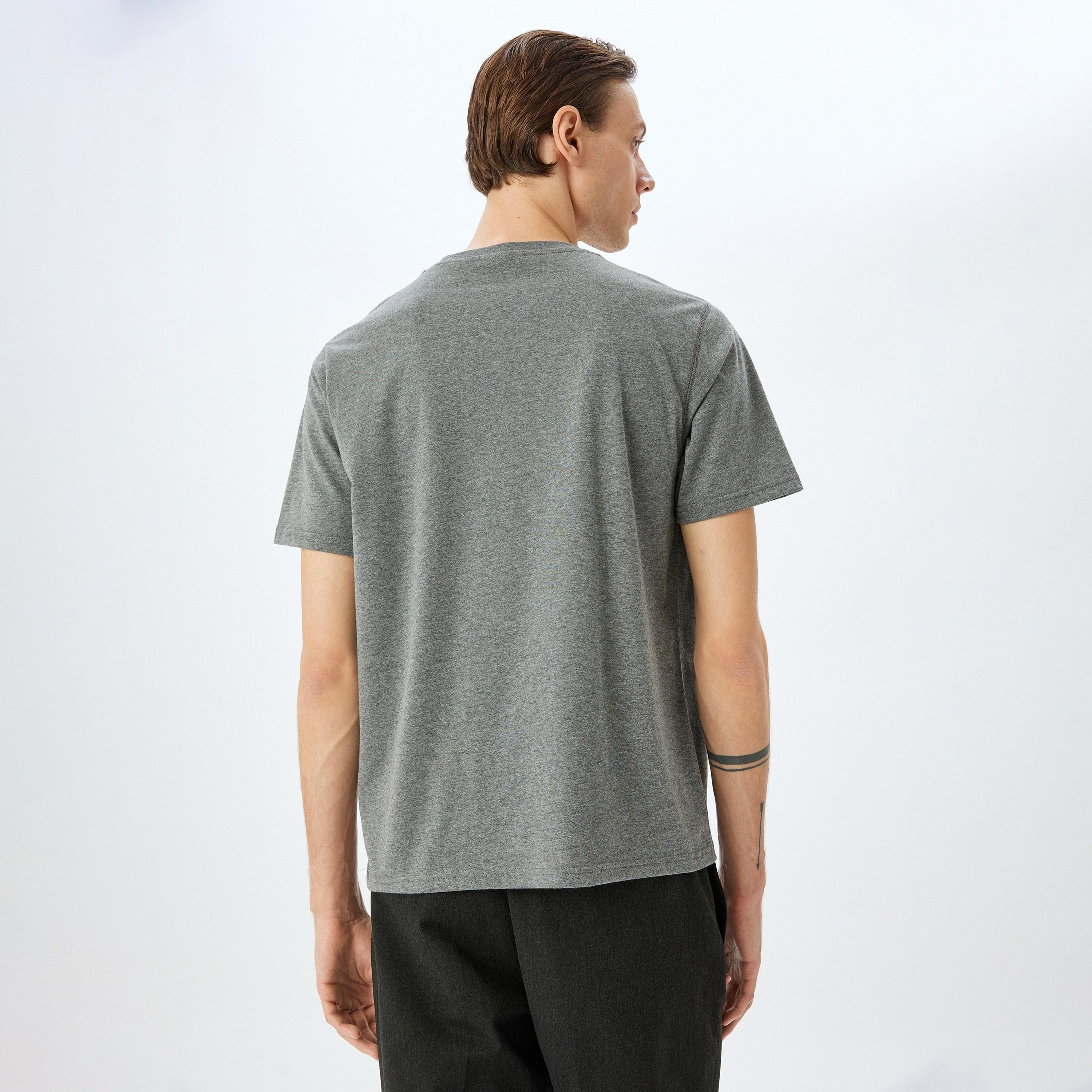 Koton Plain Crew Neck Short Sleeves Men's T-Shirt-men-clothing-tshirtsandpolos-tshirts-image-3