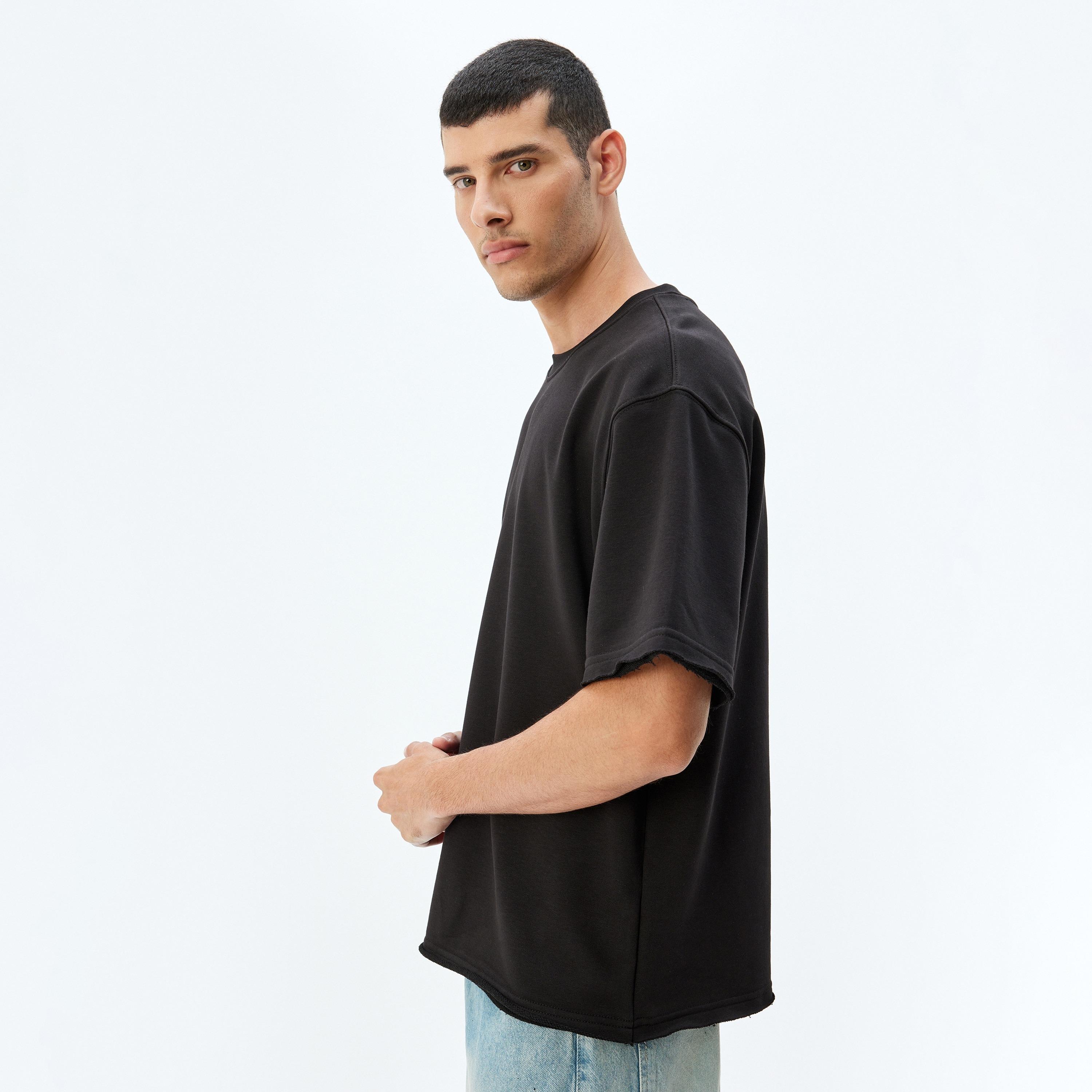 كوتون العادي برقبة قصيرة الأكمام القصيرة للرجال-men-clothing-tshirtsandpolos-tshirts-image-2
