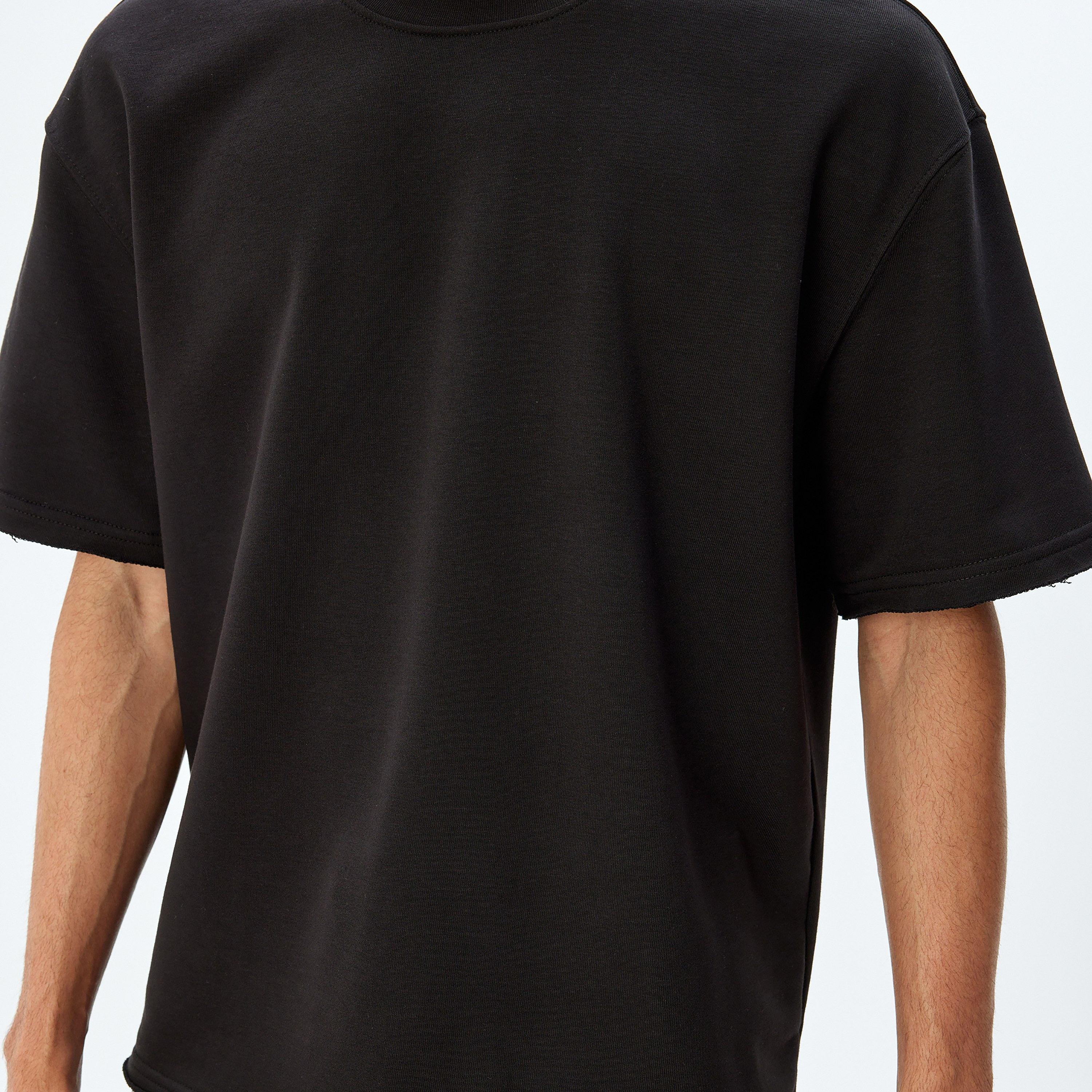 كوتون العادي برقبة قصيرة الأكمام القصيرة للرجال-men-clothing-tshirtsandpolos-tshirts-image-3