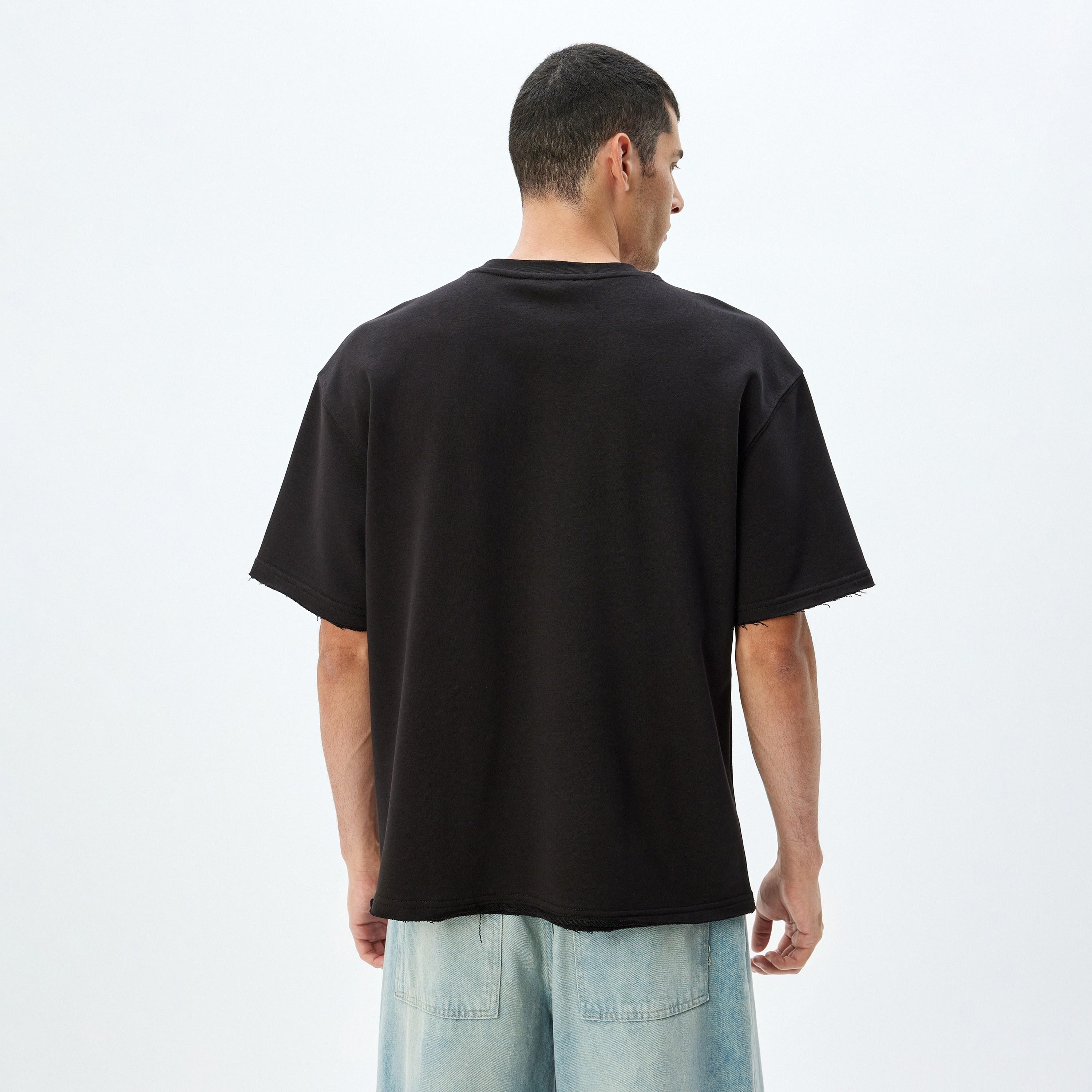 كوتون العادي برقبة قصيرة الأكمام القصيرة للرجال-men-clothing-tshirtsandpolos-tshirts-image-4