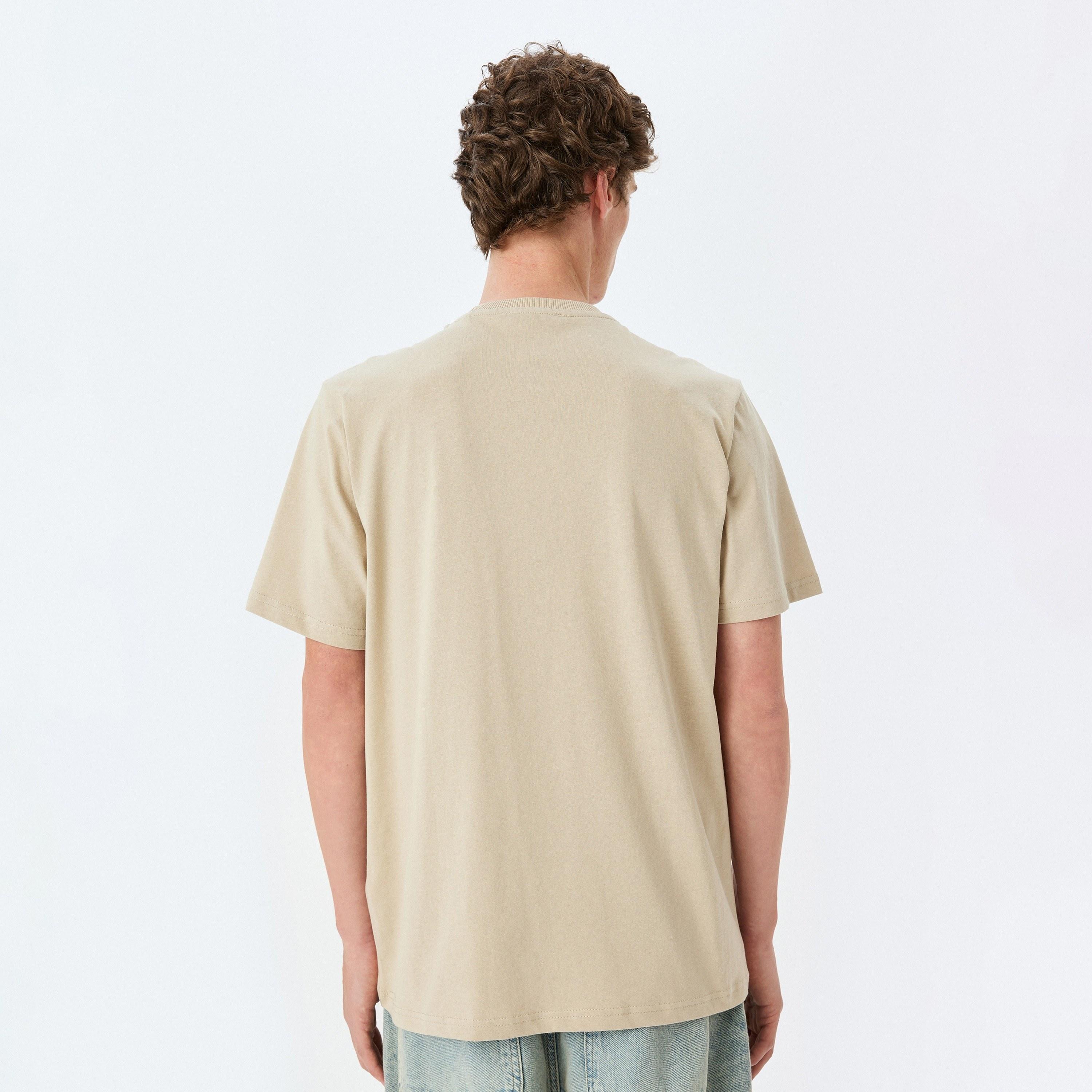Koton Embroidered Crew Neck Short Sleeves Men's T-Shirt-men-clothing-tshirtsandpolos-tshirts-image-3