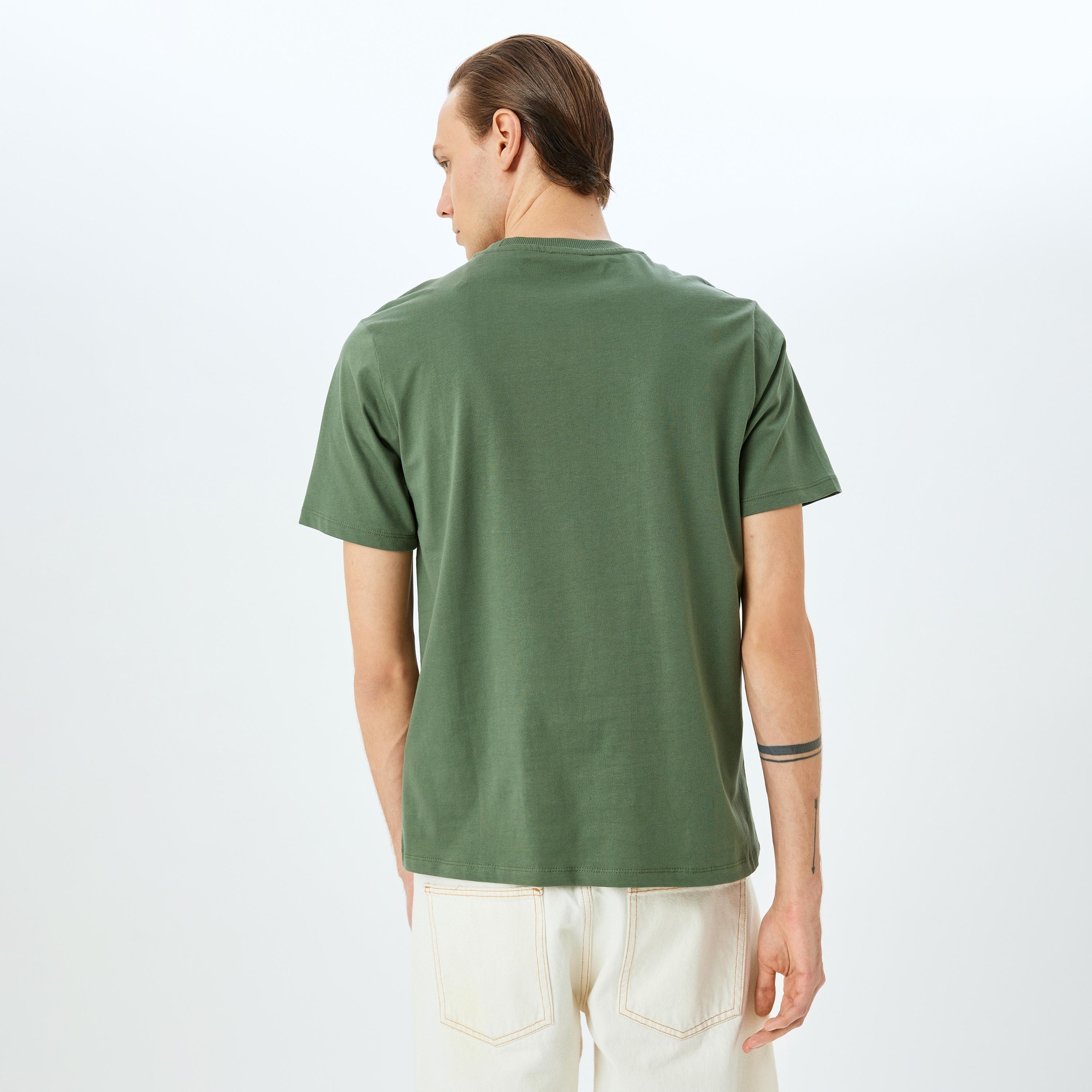 Koton Embroidered Crew Neck Short Sleeves Men's T-Shirt-men-clothing-tshirtsandpolos-tshirts-image-4