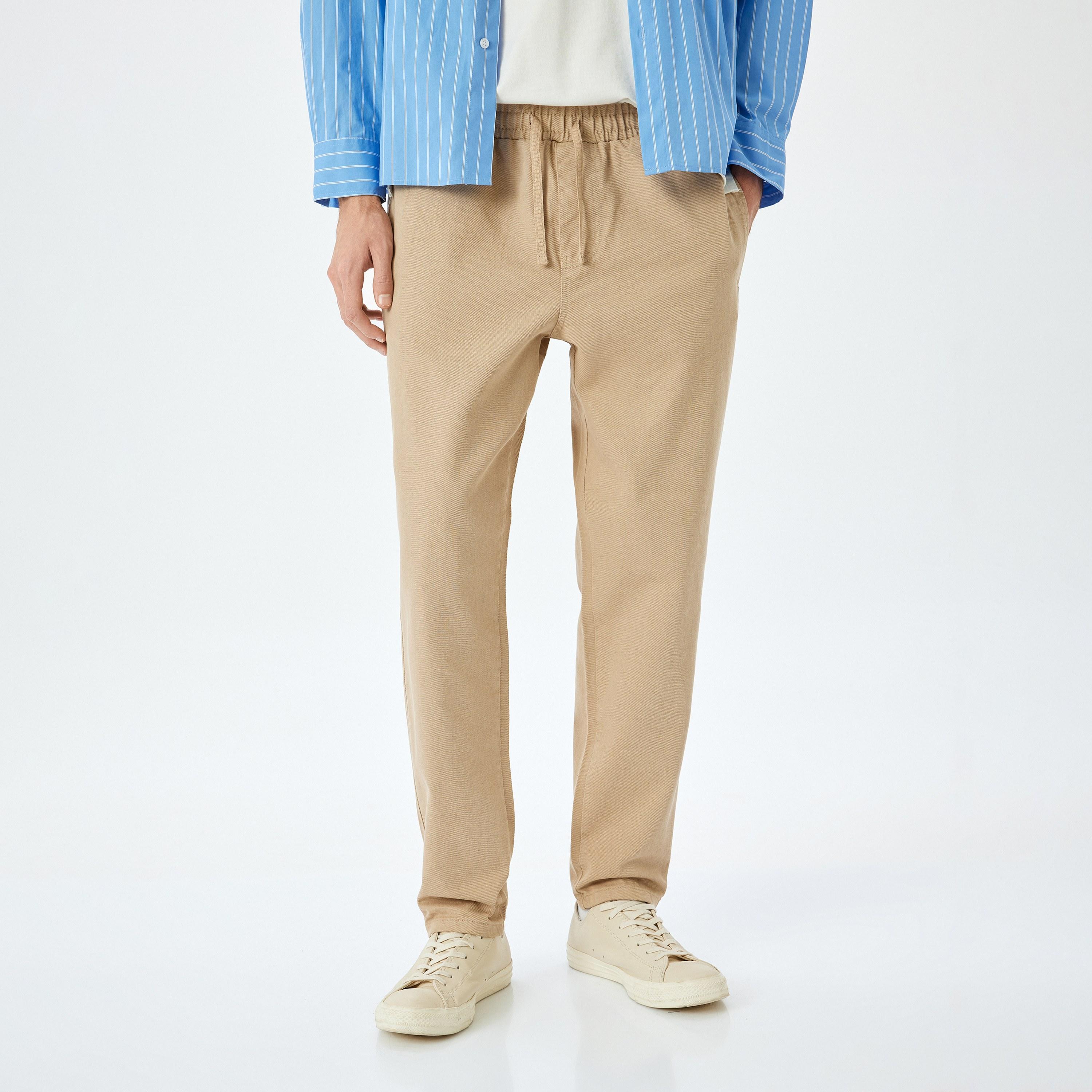 Koton Regular Fit Mid-Rise Drawstring Men's Trousers-men-clothing-bottoms-joggers-image-1