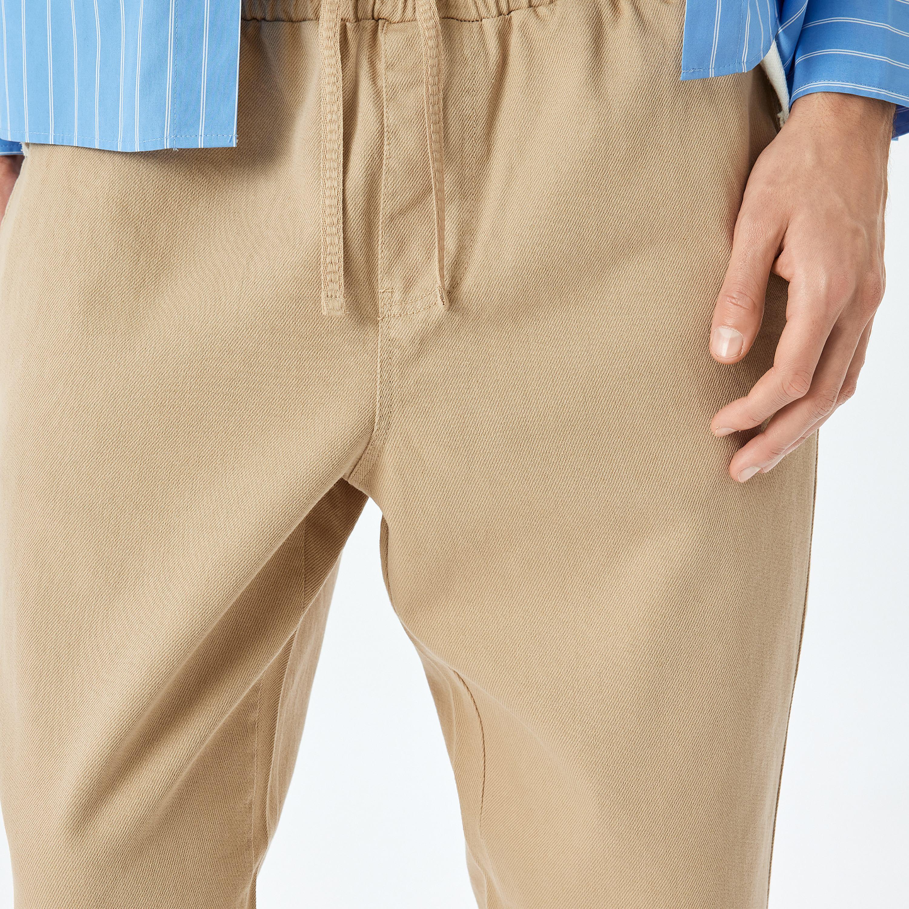 Koton Regular Fit Mid-Rise Drawstring Men's Trousers-men-clothing-bottoms-joggers-image-4