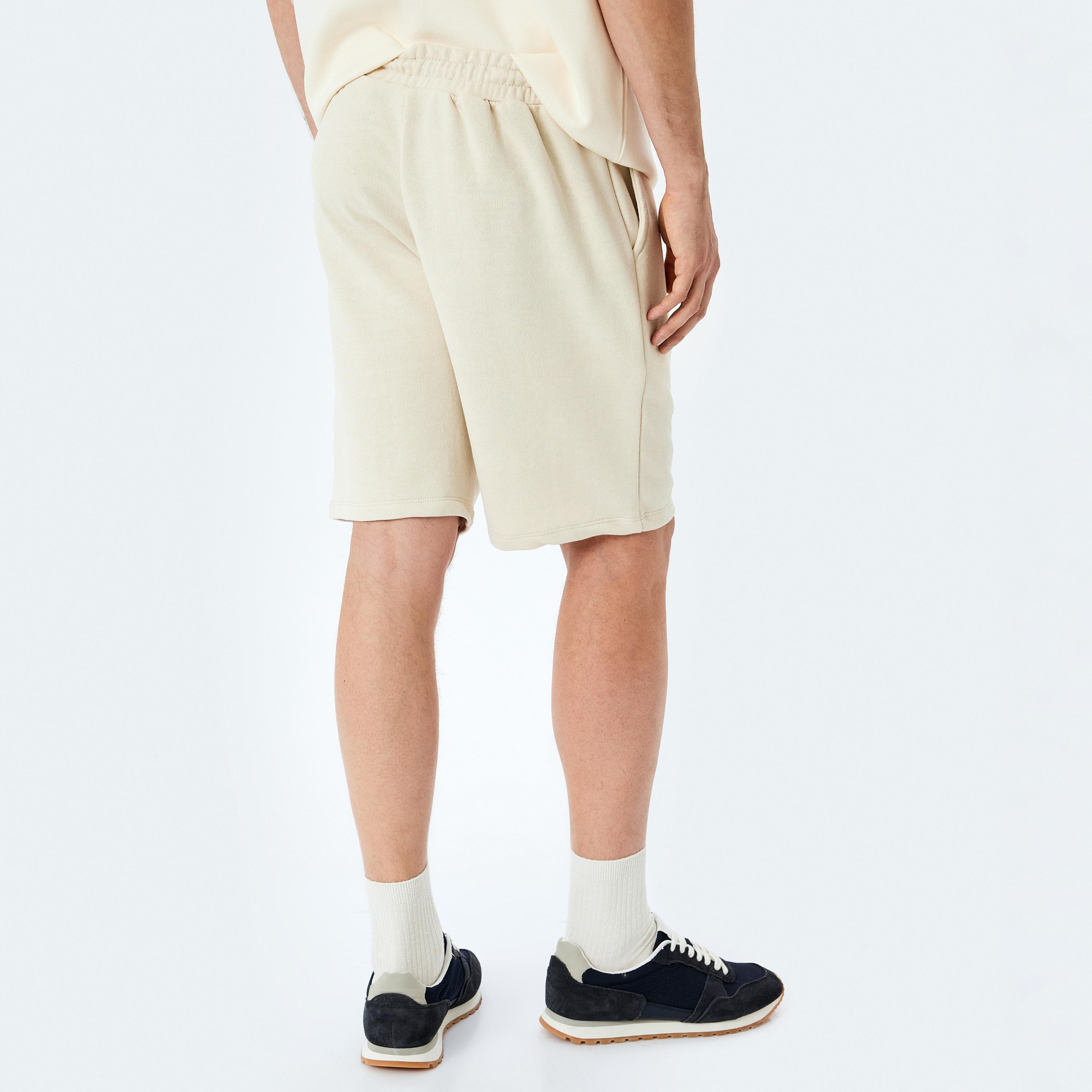 Koton Regular Fit Mid-Rise Drawstring Men's Shorts-men-clothing-bottoms-shorts-image-4